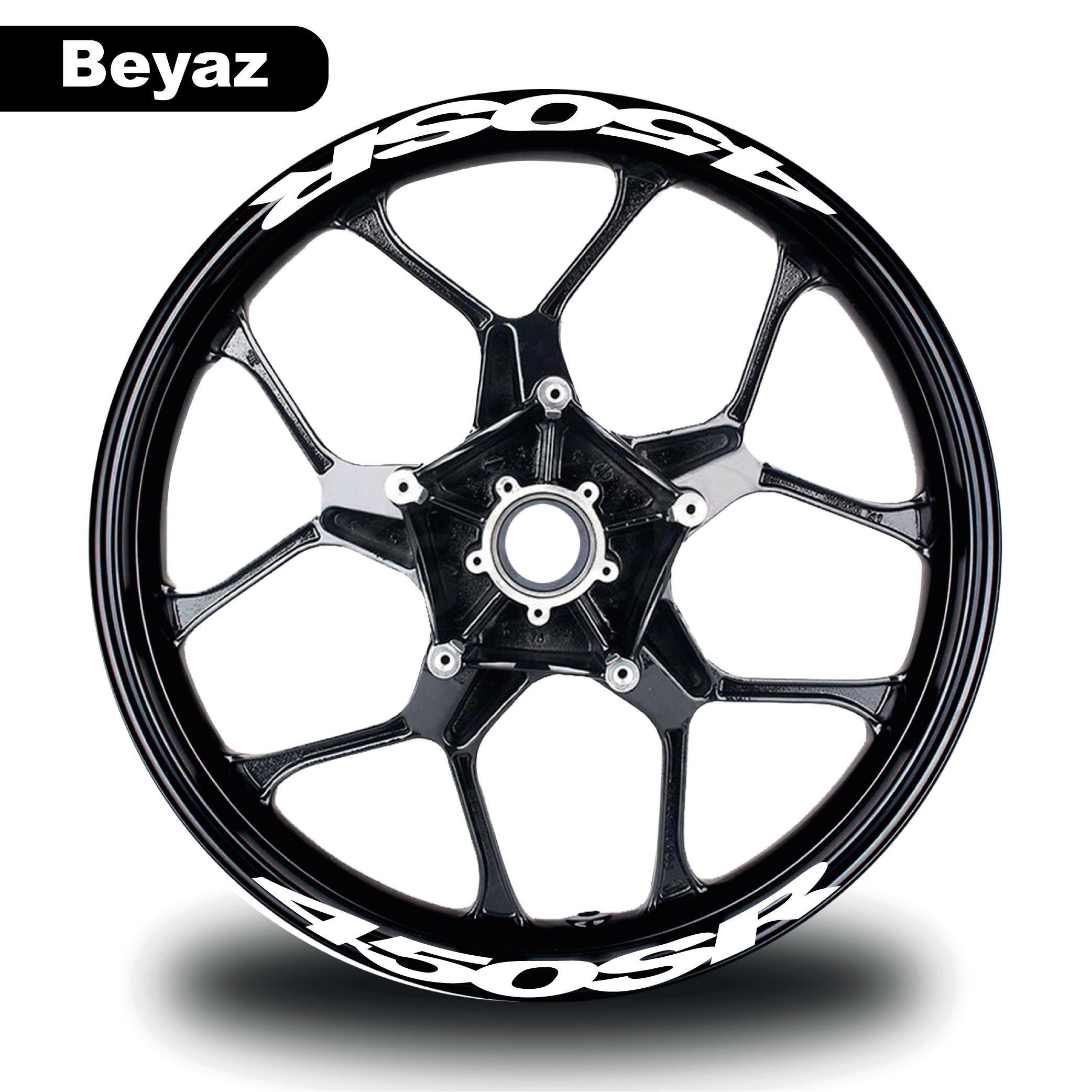 450SRCF MOTO SR450 Jant İçi 450SR Yazı Motosiklket Sticker Beyaz Renk Modeli