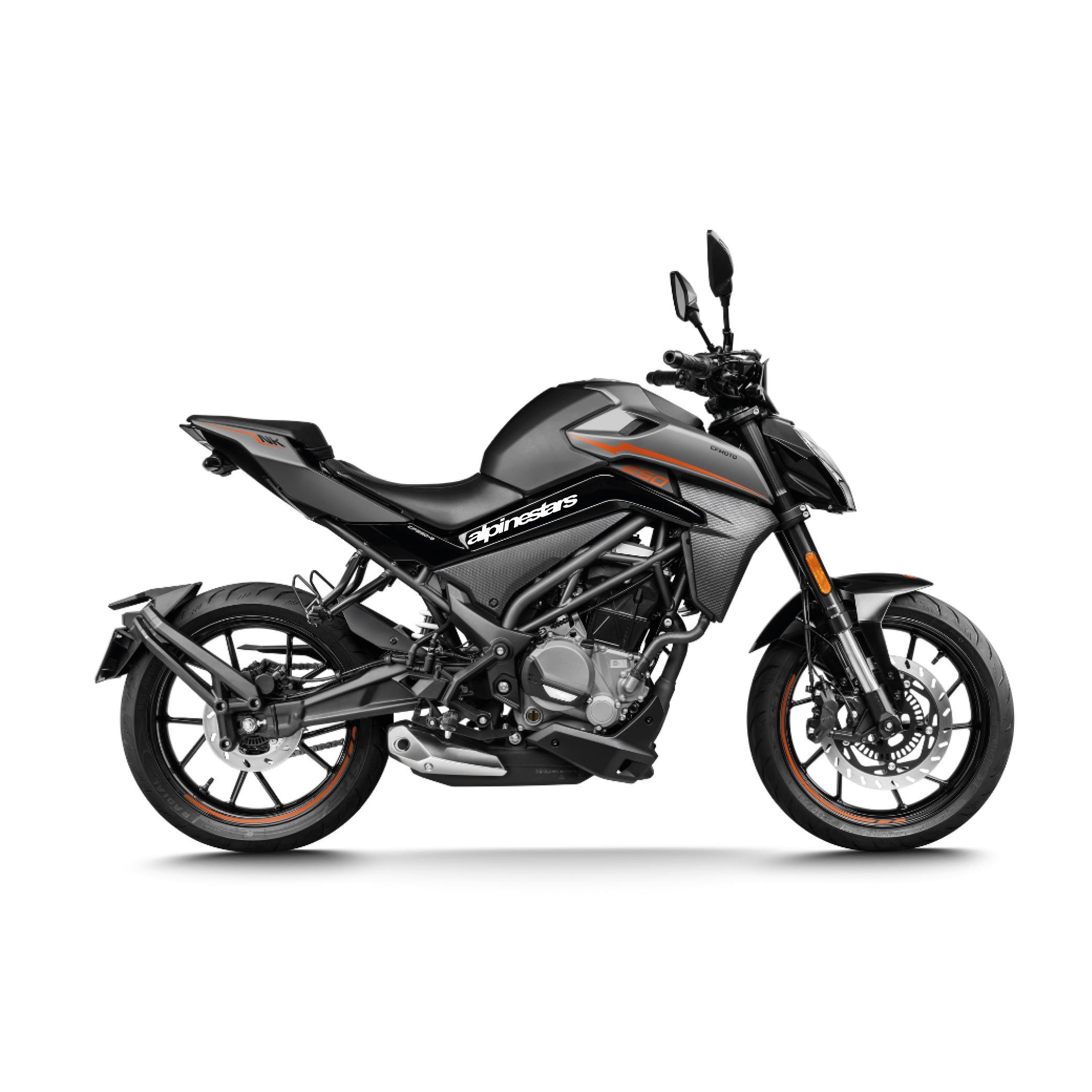 250 NKCFMOTO 250 NK Alpinestars Orta Şase Tasarım Motosiklet Sticker Etiket Modeli Beyaz