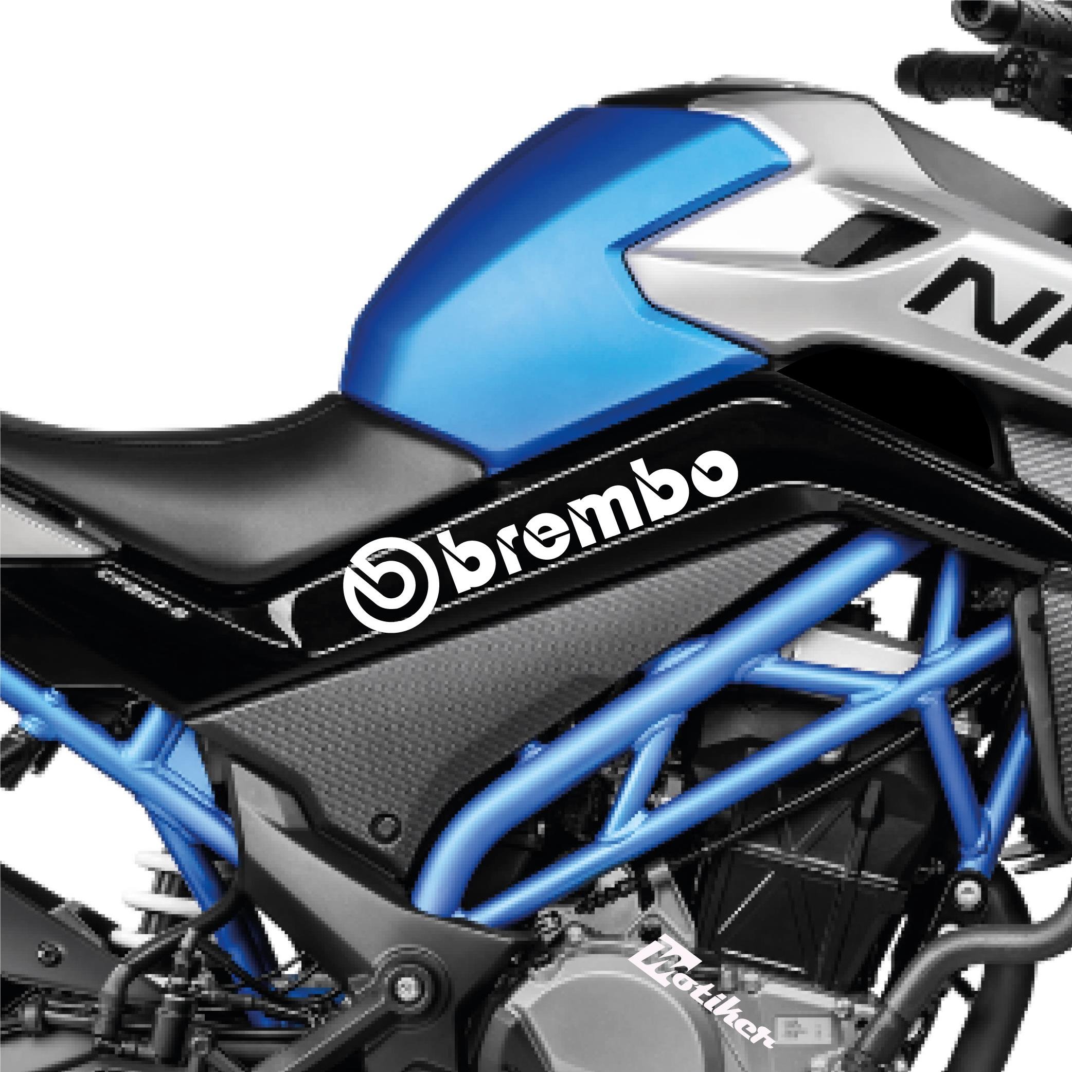 250 NKCFMOTO 250 NK Brembo Orta Şase Tasarım Motosiklet Sticker Etiket Modeli Beyaz