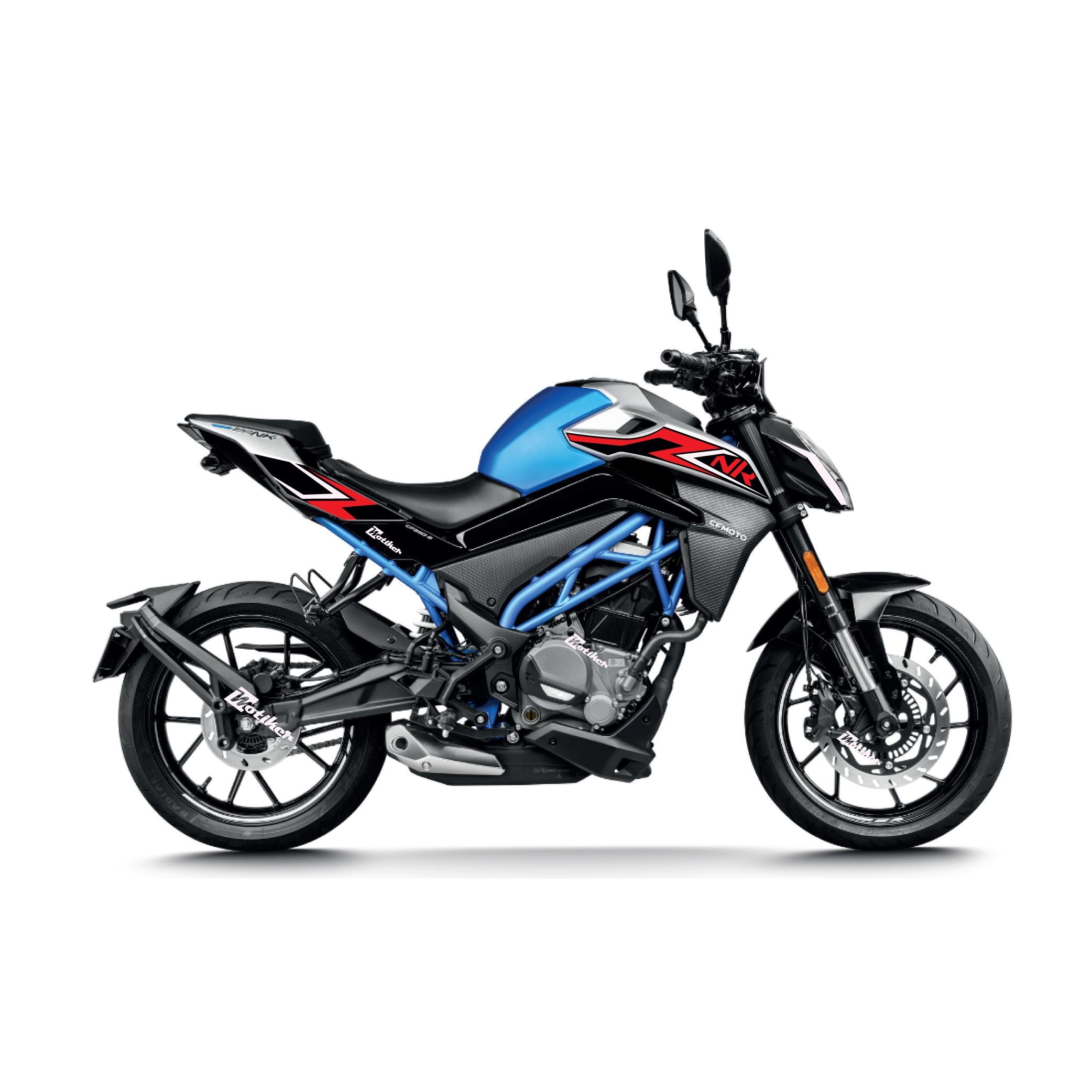 250 NKCFMOTO 250 NK Lightning Tasarım Motosiklet Sticker Etiket Modeli Kırmızı