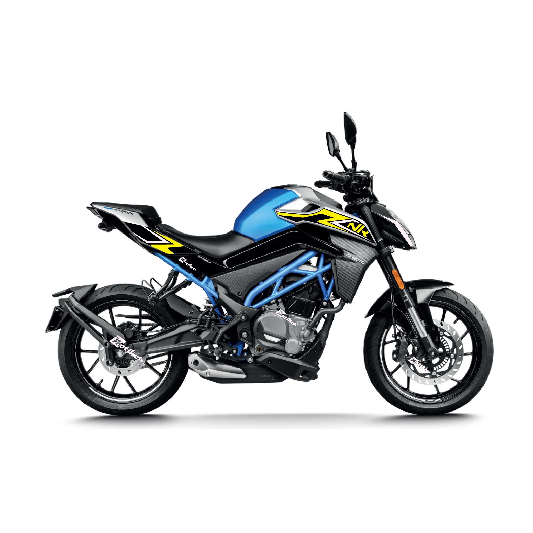 250 NKCFMOTO 250 NK Lightning Tasarım Motosiklet Sticker Etiket Modeli Sarı