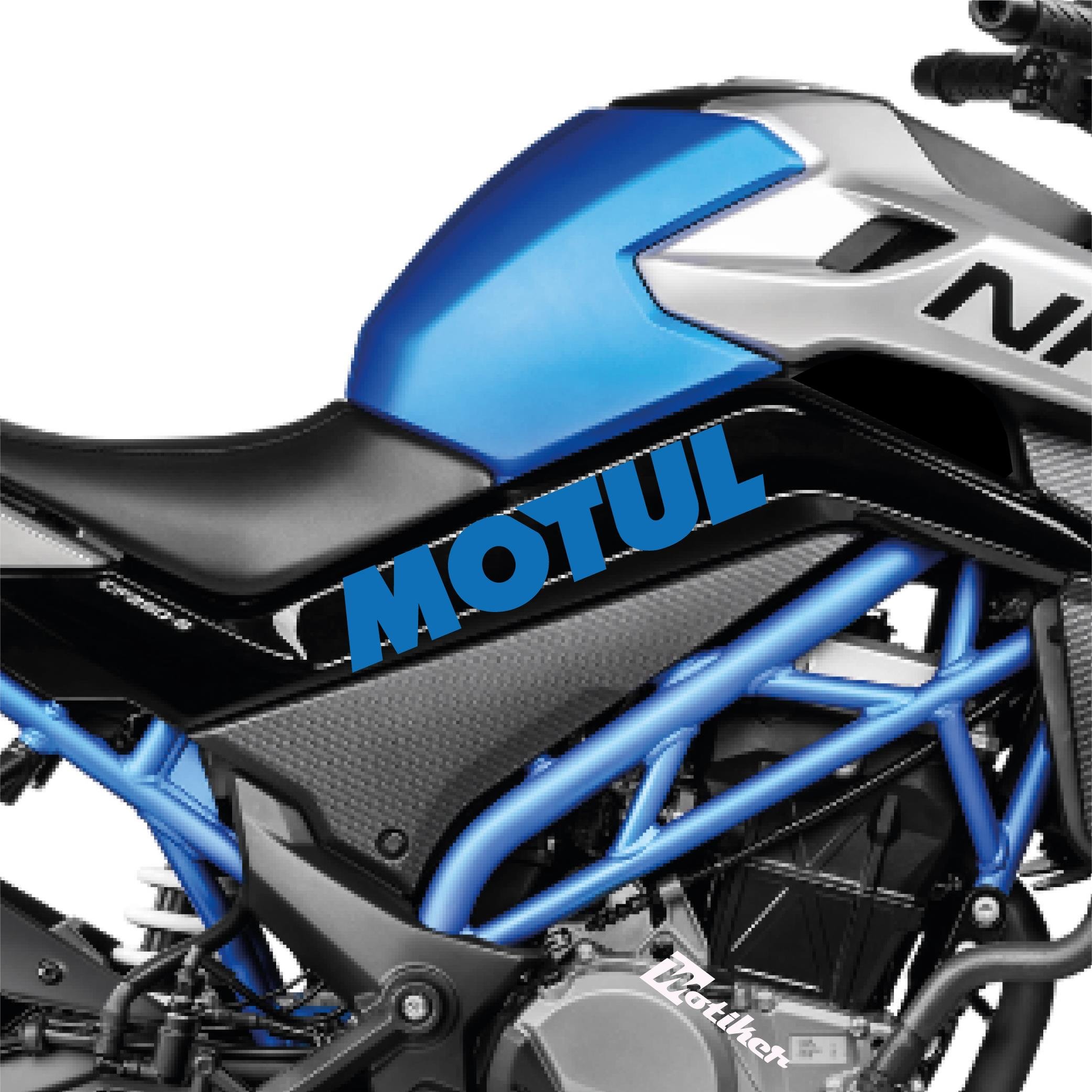 250 NKCFMOTO 250 NK Motul Orta Şase Tasarım Motosiklet Sticker Etiket Modeli Mavi