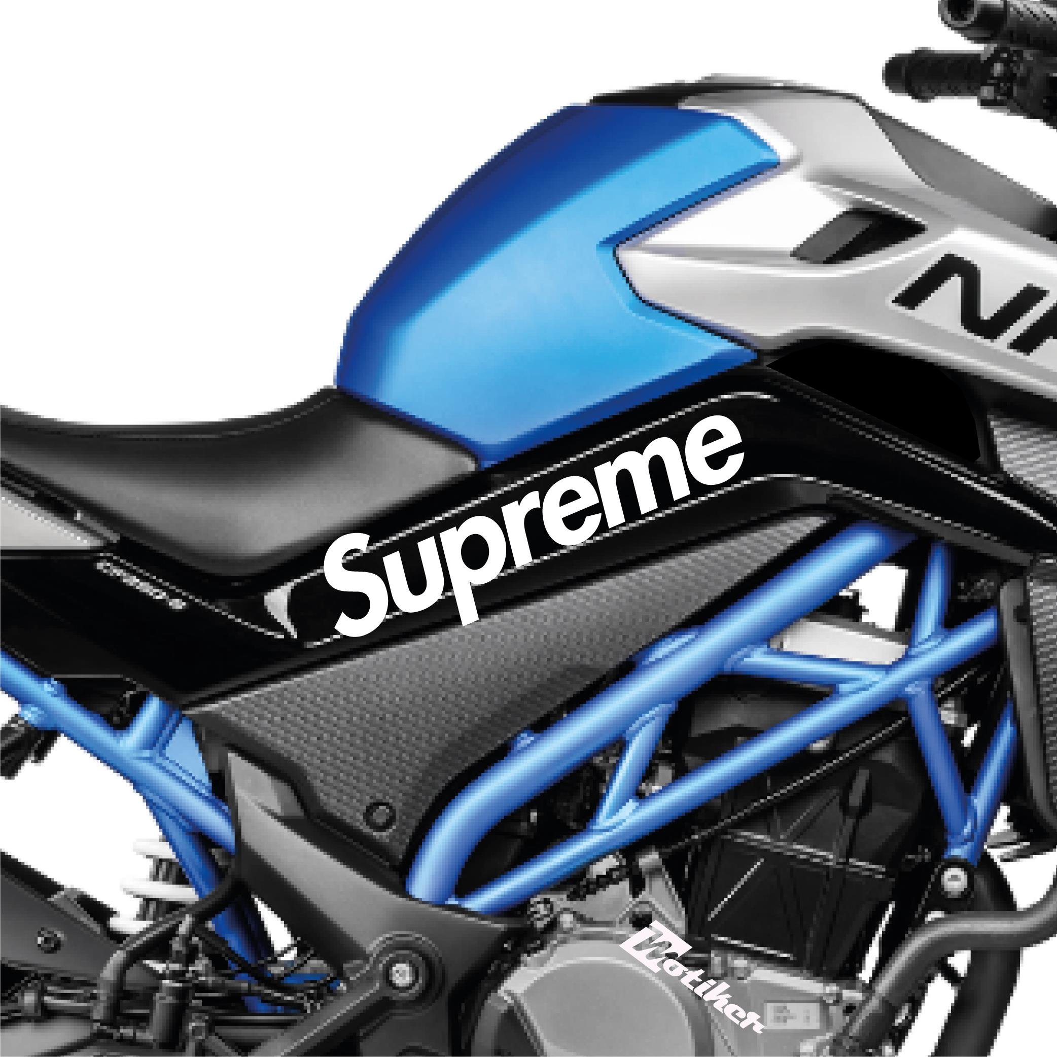 250 NKCFMOTO 250 NK Supreme Orta Şase Tasarım Motosiklet Sticker Etiket Modeli Beyaz
