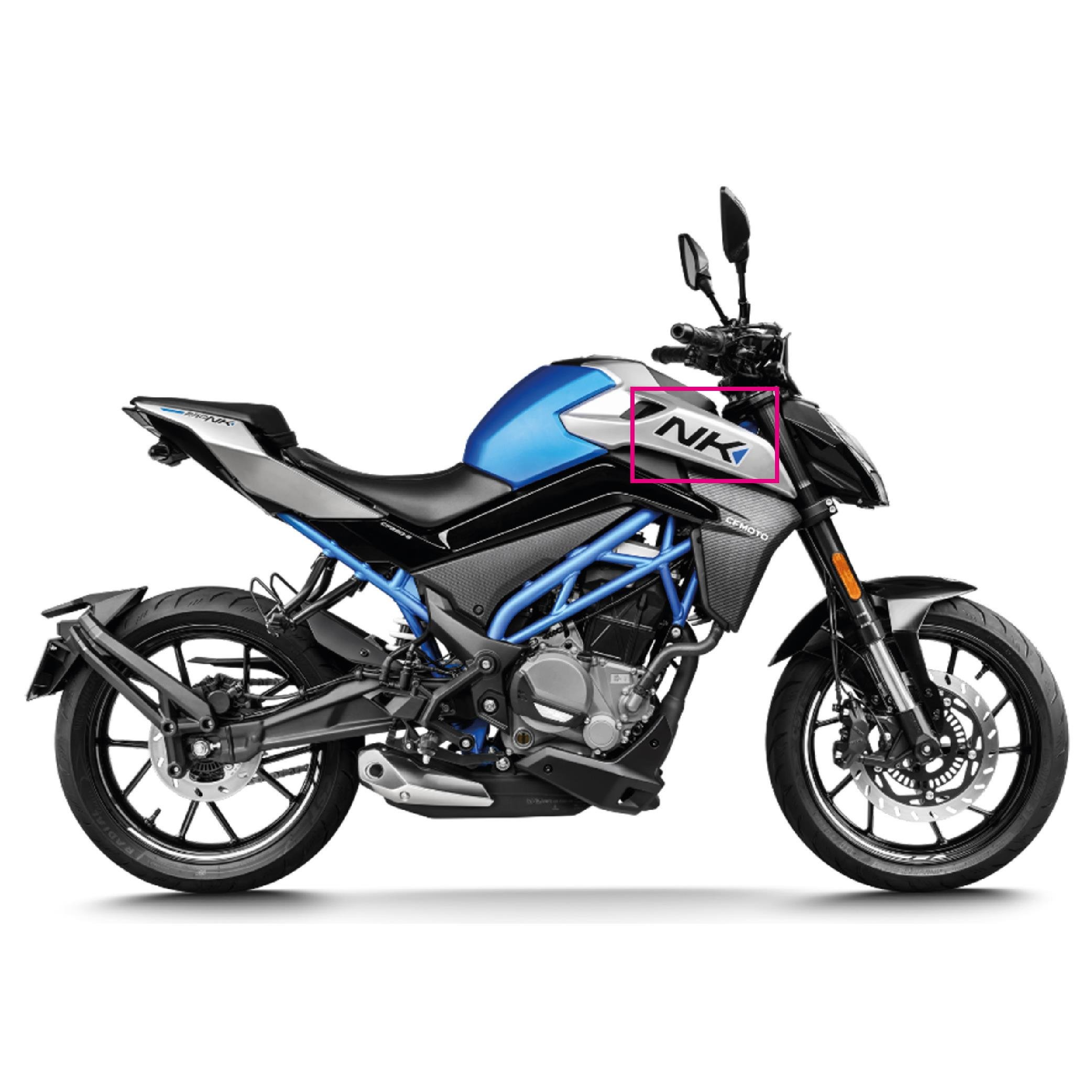 CFMOTO 250NK 2023 Yan Grenaj Orijinal Sticker Etiket Modeli