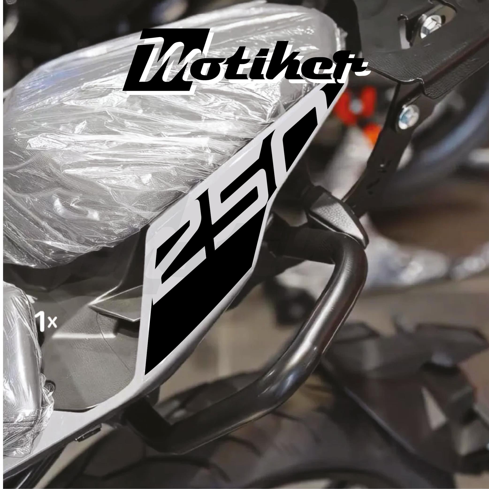 250 NKCFMOTO 250NK ARKA KUYRUK STICKER MODEL 1 SİYAH  RENK