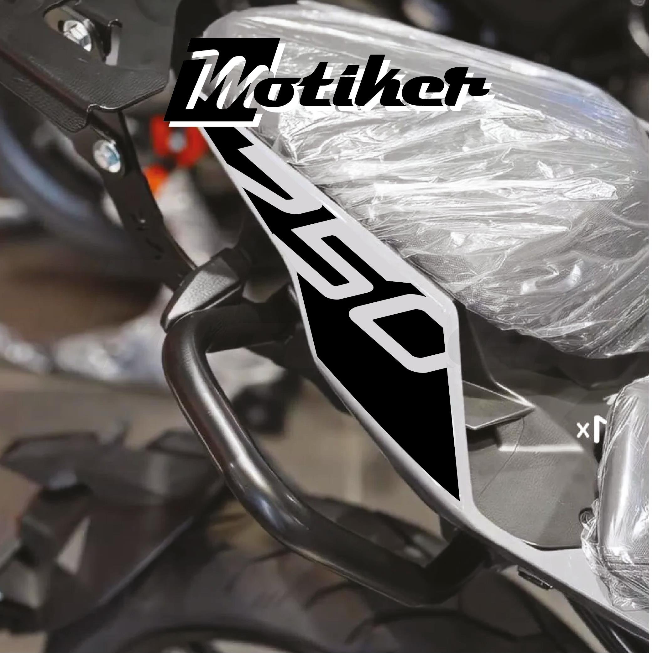 250 NKCFMOTO 250NK ARKA KUYRUK STICKER MODEL 1 SİYAH  RENK