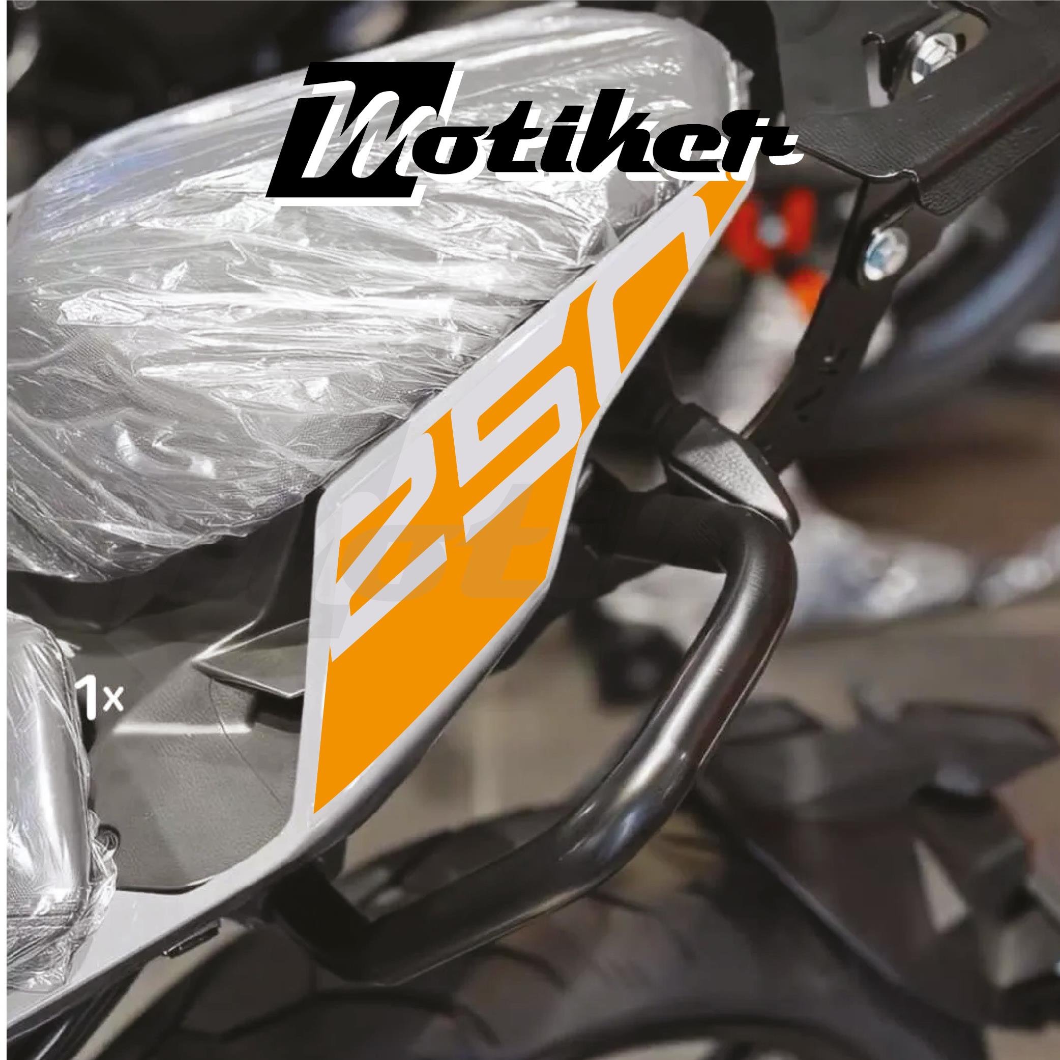 250 NKCFMOTO 250NK ARKA KUYRUK STICKER MODEL 1 TURUNCU RENK