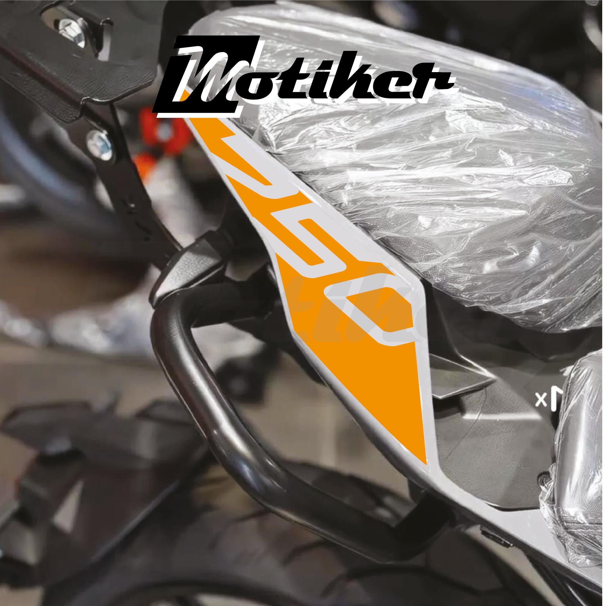 250 NKCFMOTO 250NK ARKA KUYRUK STICKER MODEL 1 TURUNCU RENK