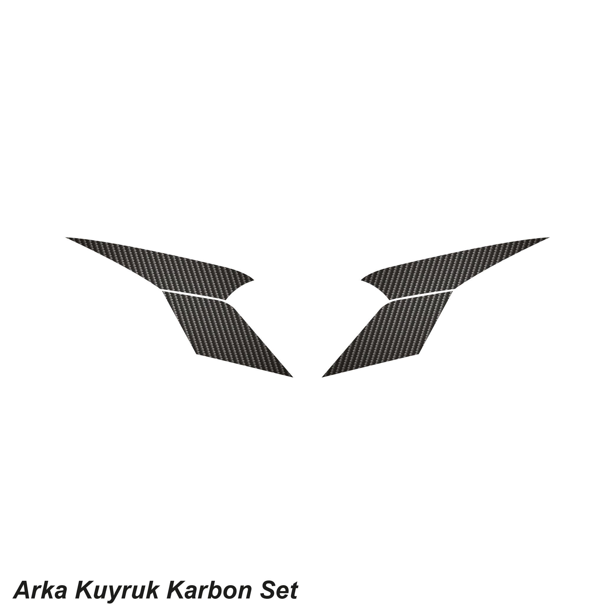 250SRCFMOTO 250SR ARKA KUYRUK KARBON STICKER SET 