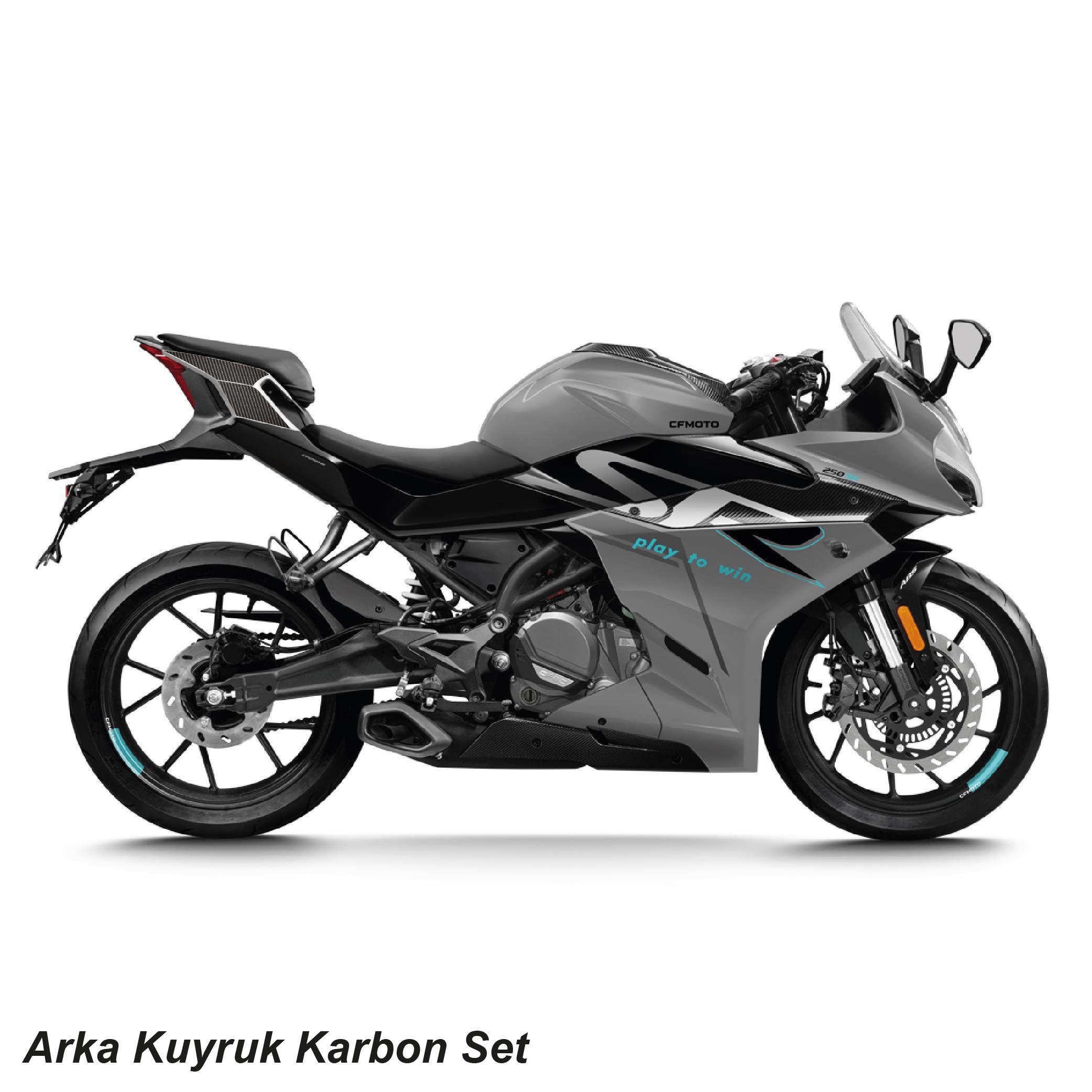250SRCFMOTO 250SR ARKA KUYRUK KARBON STICKER SET 