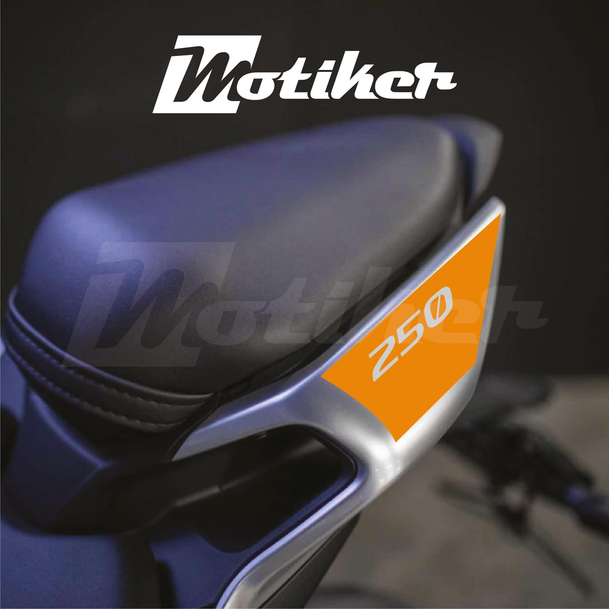 250SRCFMOTO 250SR ARKA KUYRUK STICKER MODEL 2 TURUNCU RENK