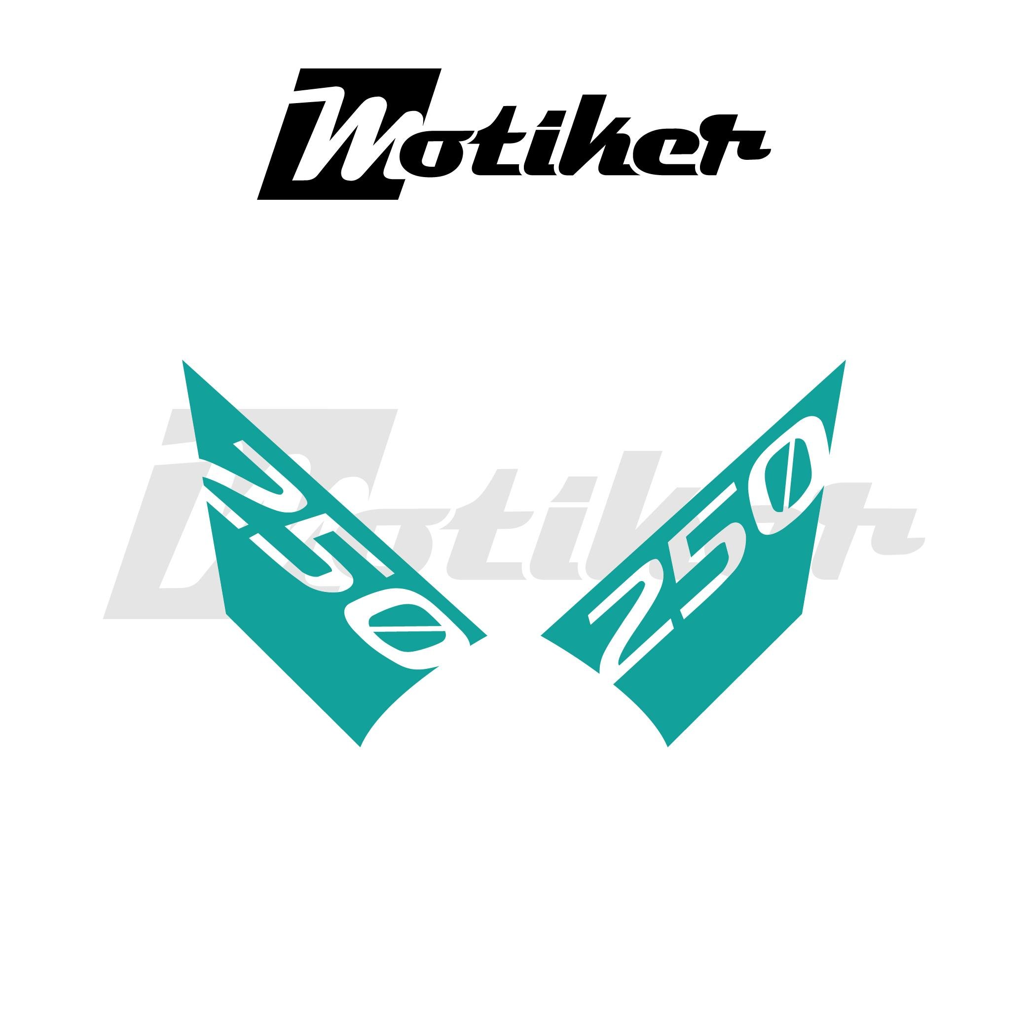 250SRCFMOTO 250SR ARKA KUYRUK STICKER MODEL 1 TURKUAZ RENK