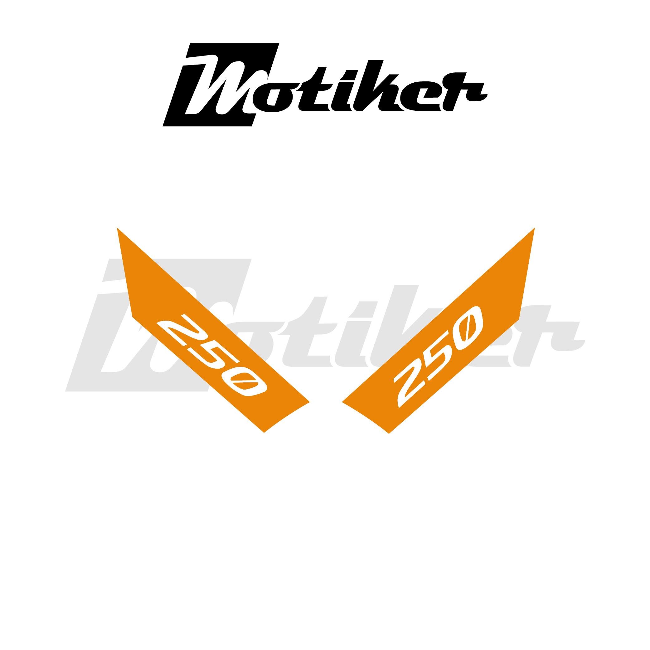 250SRCFMOTO 250SR ARKA KUYRUK STICKER MODEL 3 TURUNCU RENK