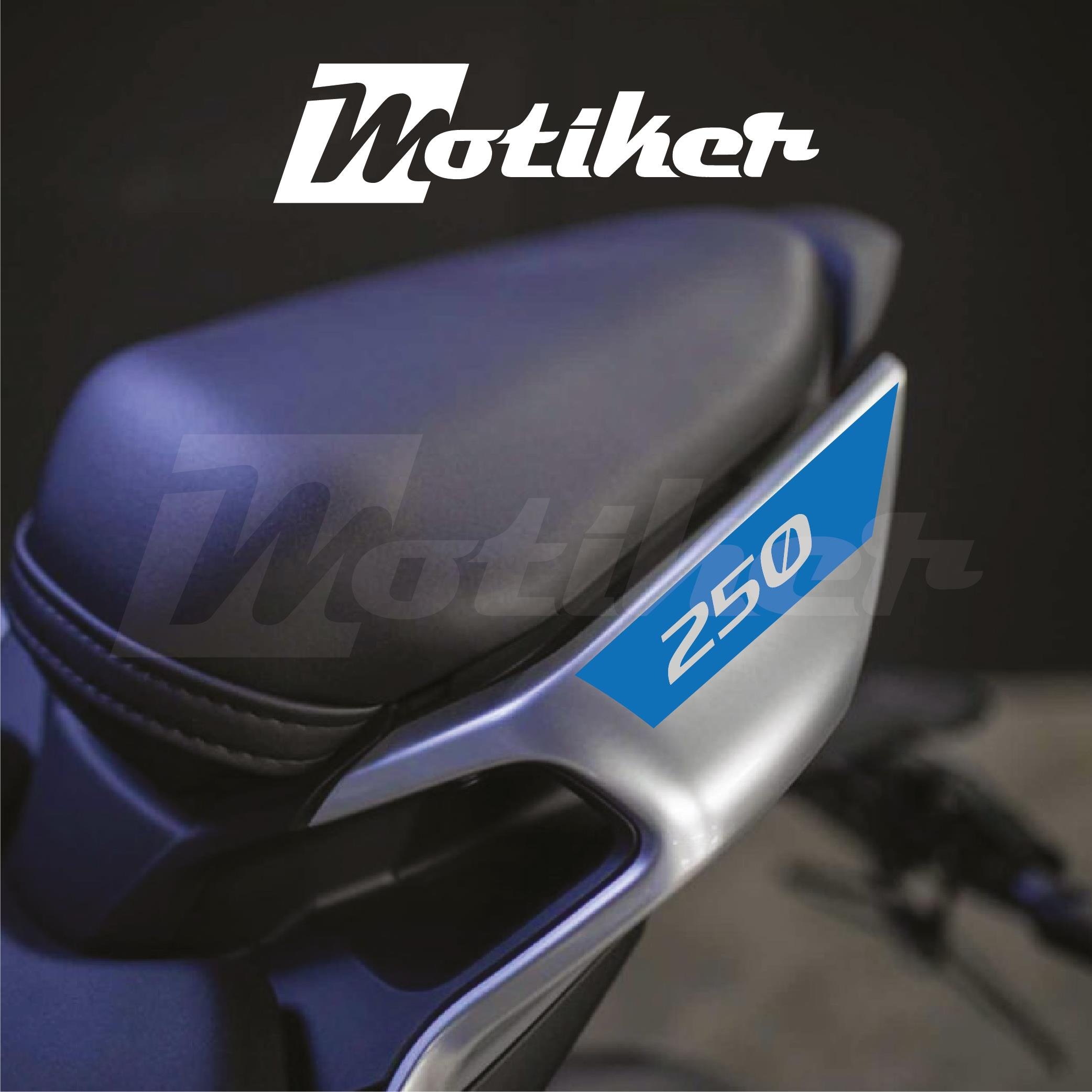 250SRCFMOTO 250SR ARKA KUYRUK STICKER MODEL 3 MAVİ RENK