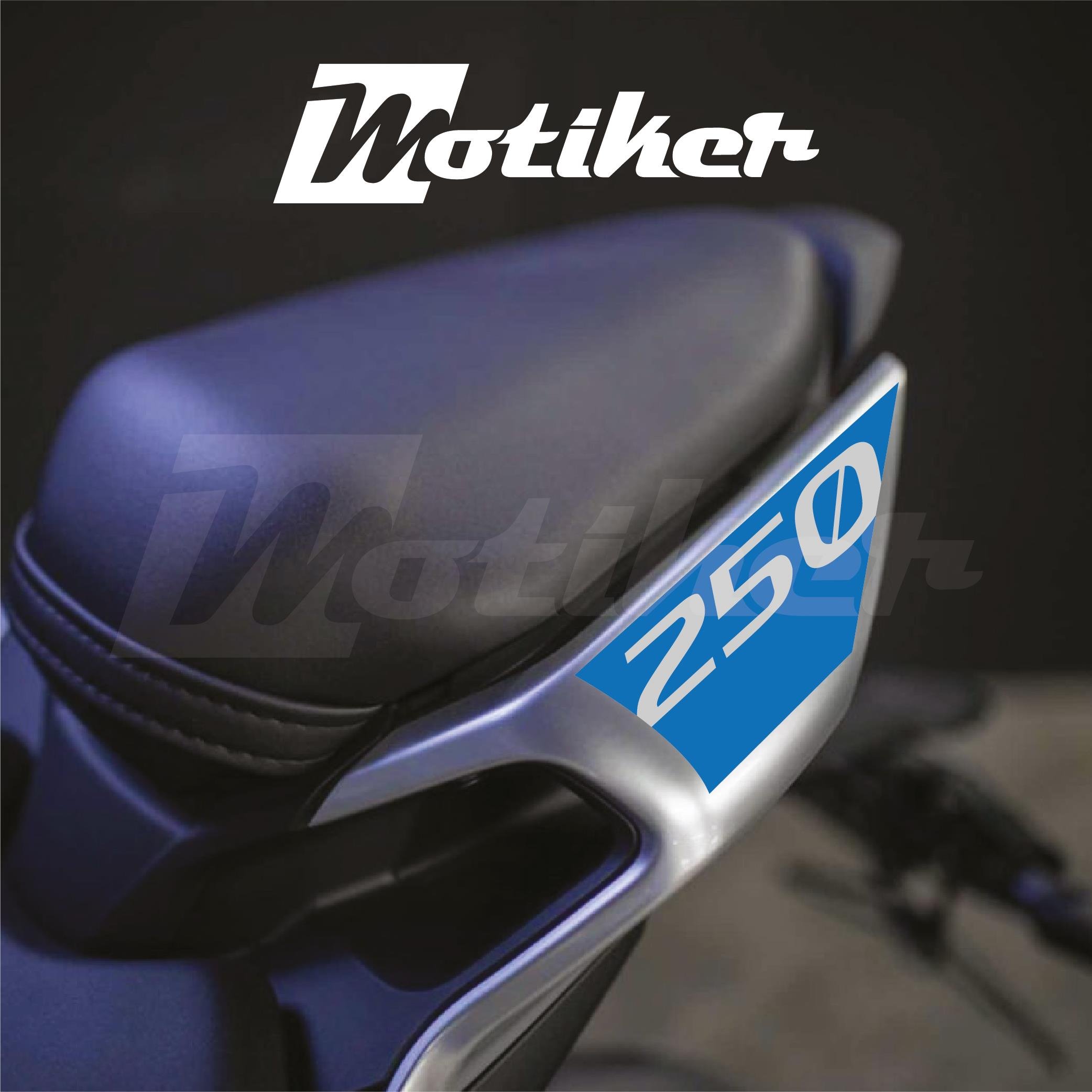 250SRCFMOTO 250SR ARKA KUYRUK STICKER MODEL 1 MAVİ RENK