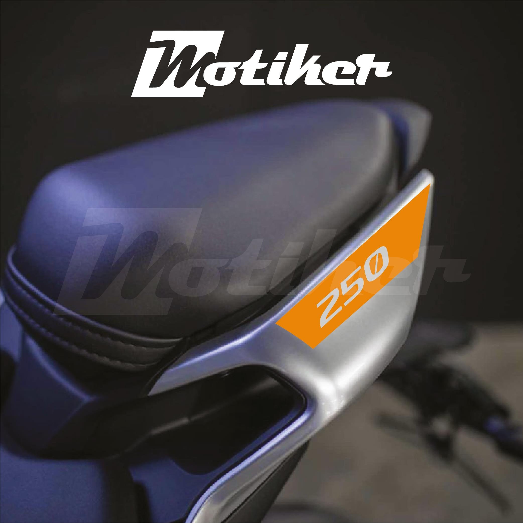 250SRCFMOTO 250SR ARKA KUYRUK STICKER MODEL 3 TURUNCU RENK