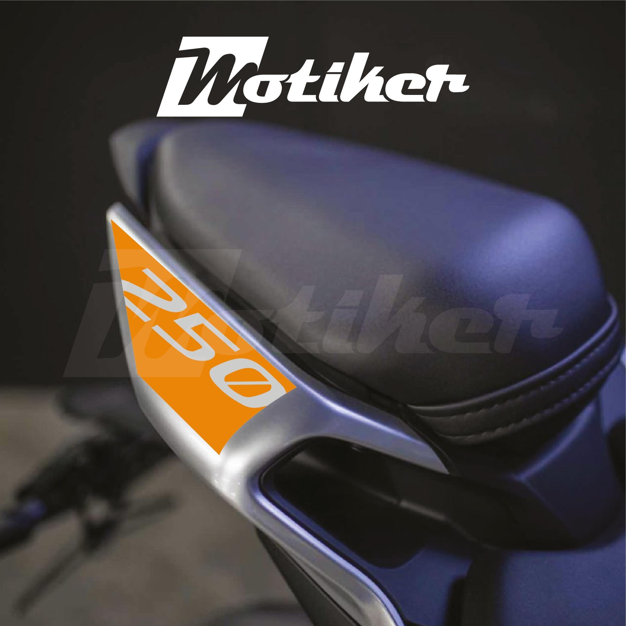 250SRCFMOTO 250SR ARKA KUYRUK STICKER MODEL 1 TURUNCU RENK