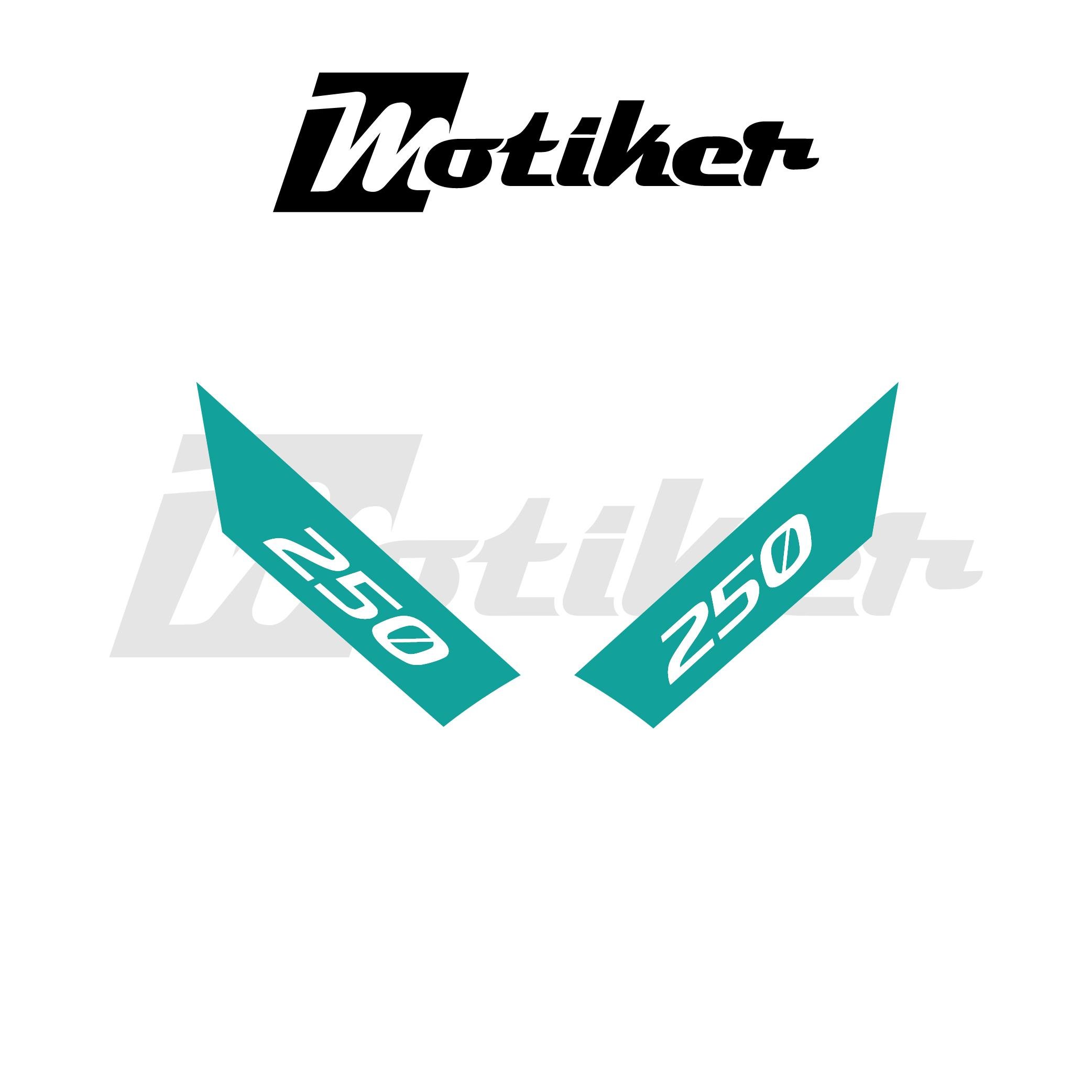 250SRCFMOTO 250SR ARKA KUYRUK STICKER MODEL 3 TURKUAZ RENK