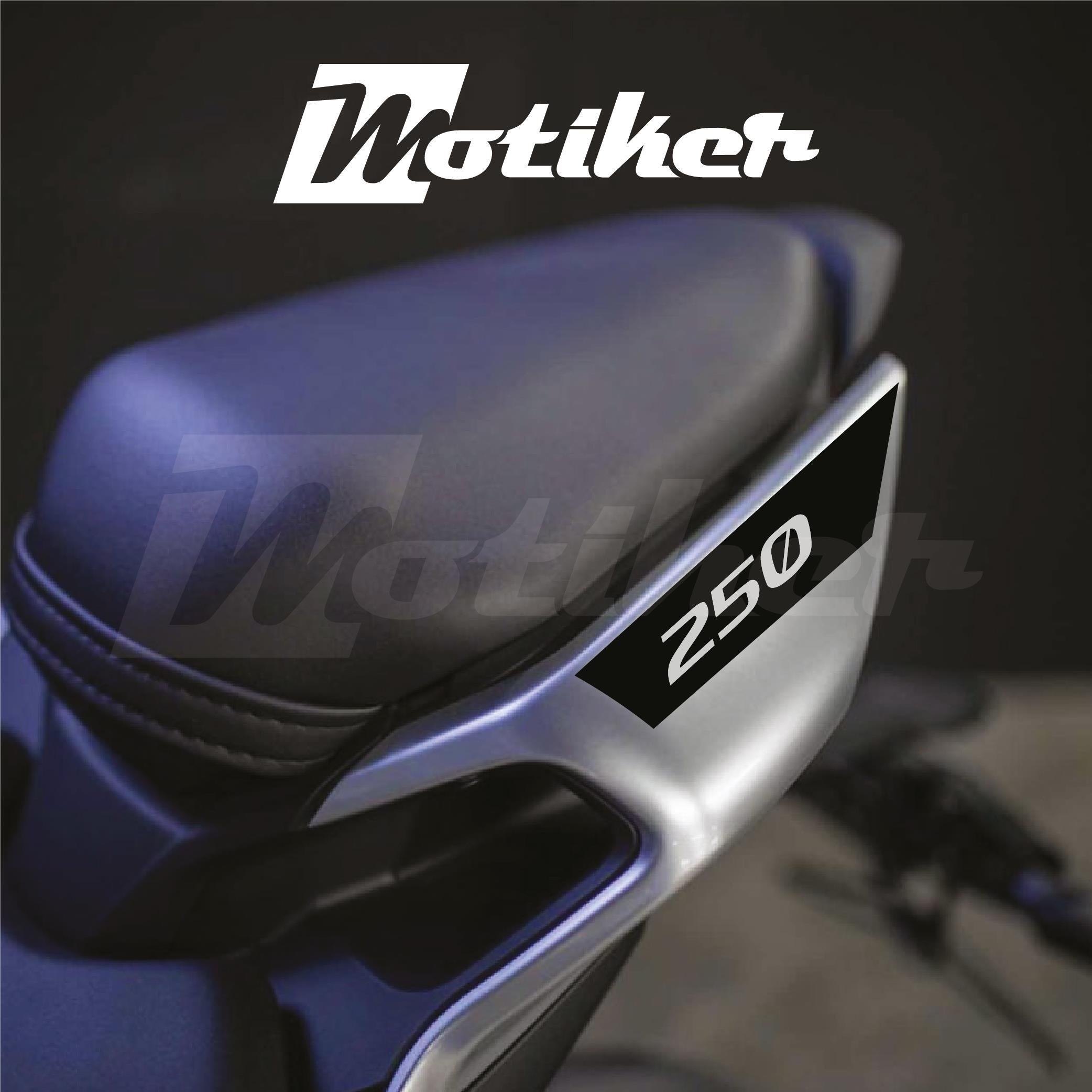 250SRCFMOTO 250SR ARKA KUYRUK STICKER MODEL 3 SİYAH RENK