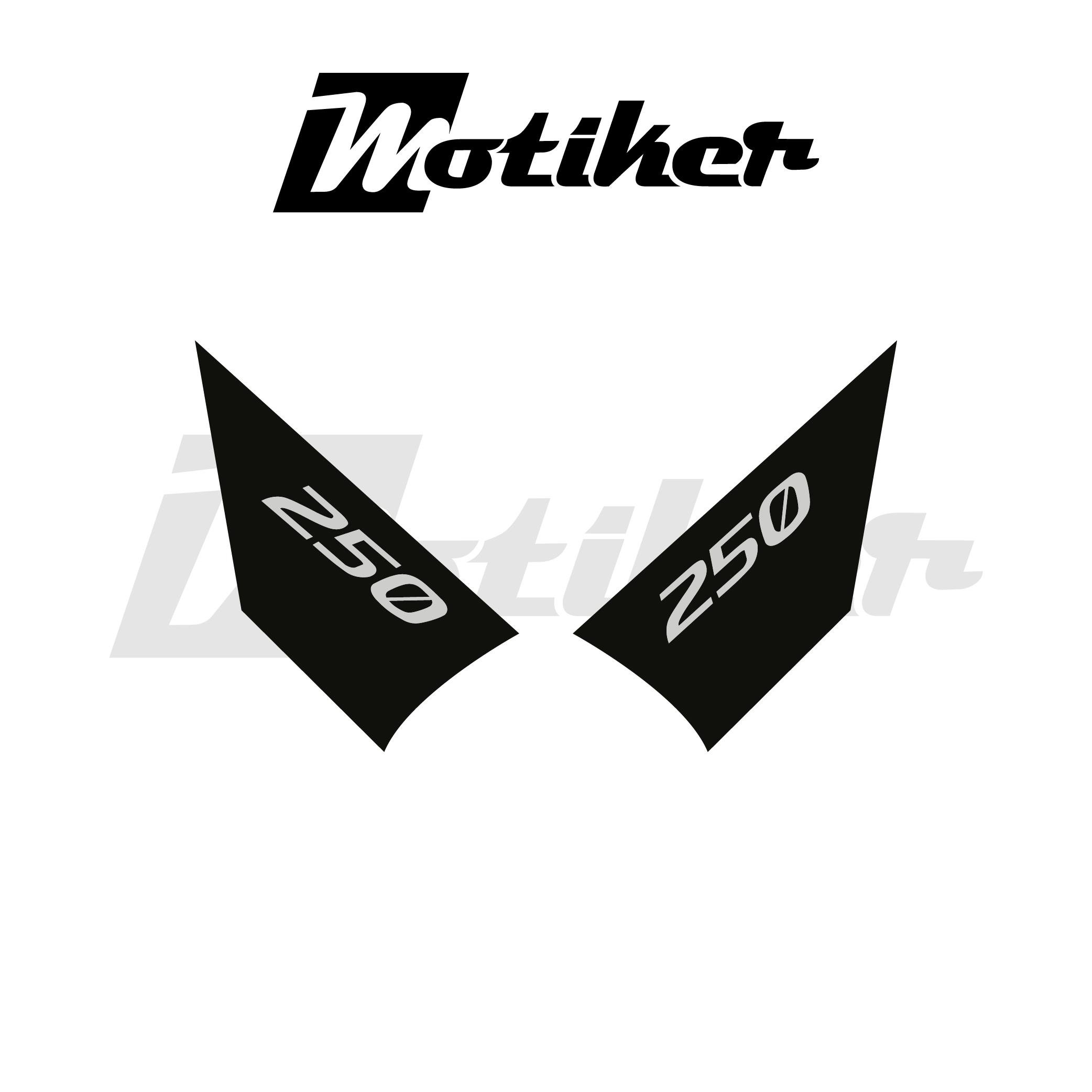 250SRCFMOTO 250SR ARKA KUYRUK STICKER MODEL 2 SİYAH RENK