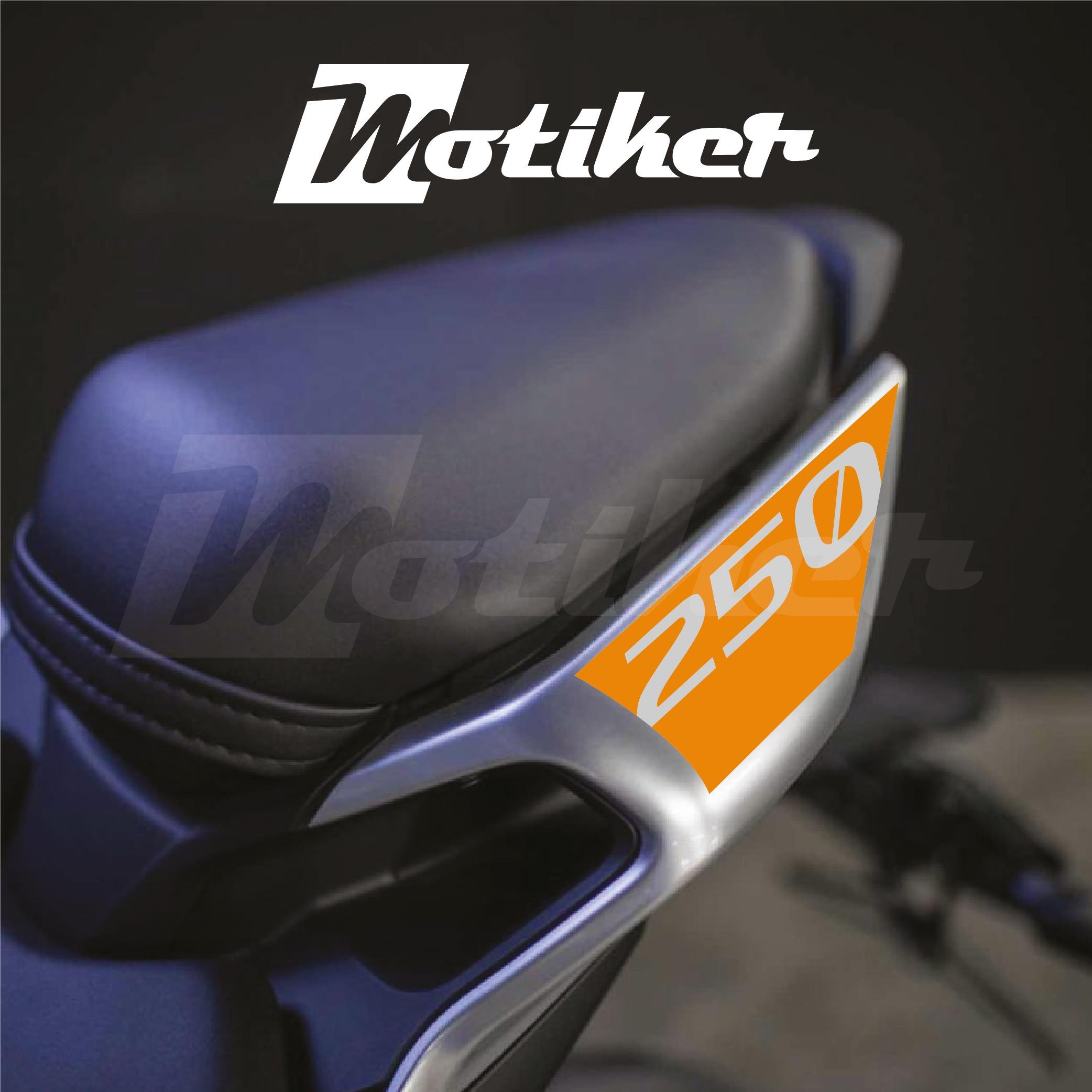 250SRCFMOTO 250SR ARKA KUYRUK STICKER MODEL 1 TURUNCU RENK