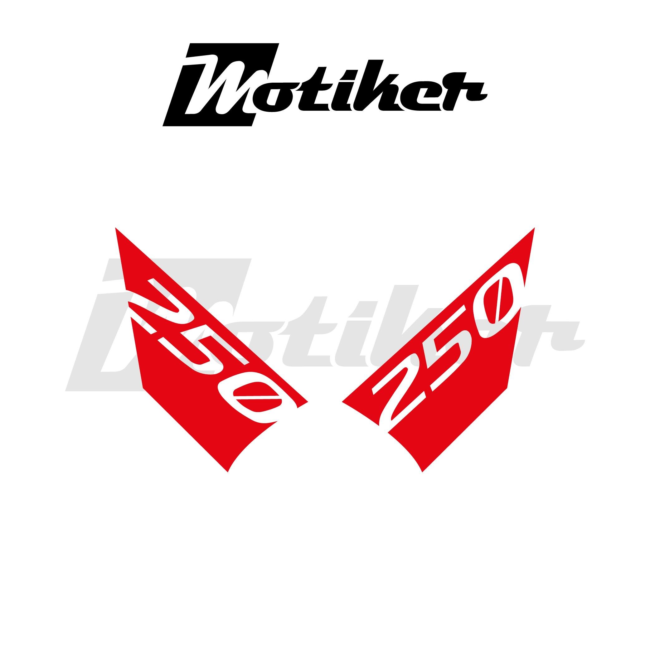 250SRCFMOTO 250SR ARKA KUYRUK STICKER MODEL 1 KIRMIZI RENK