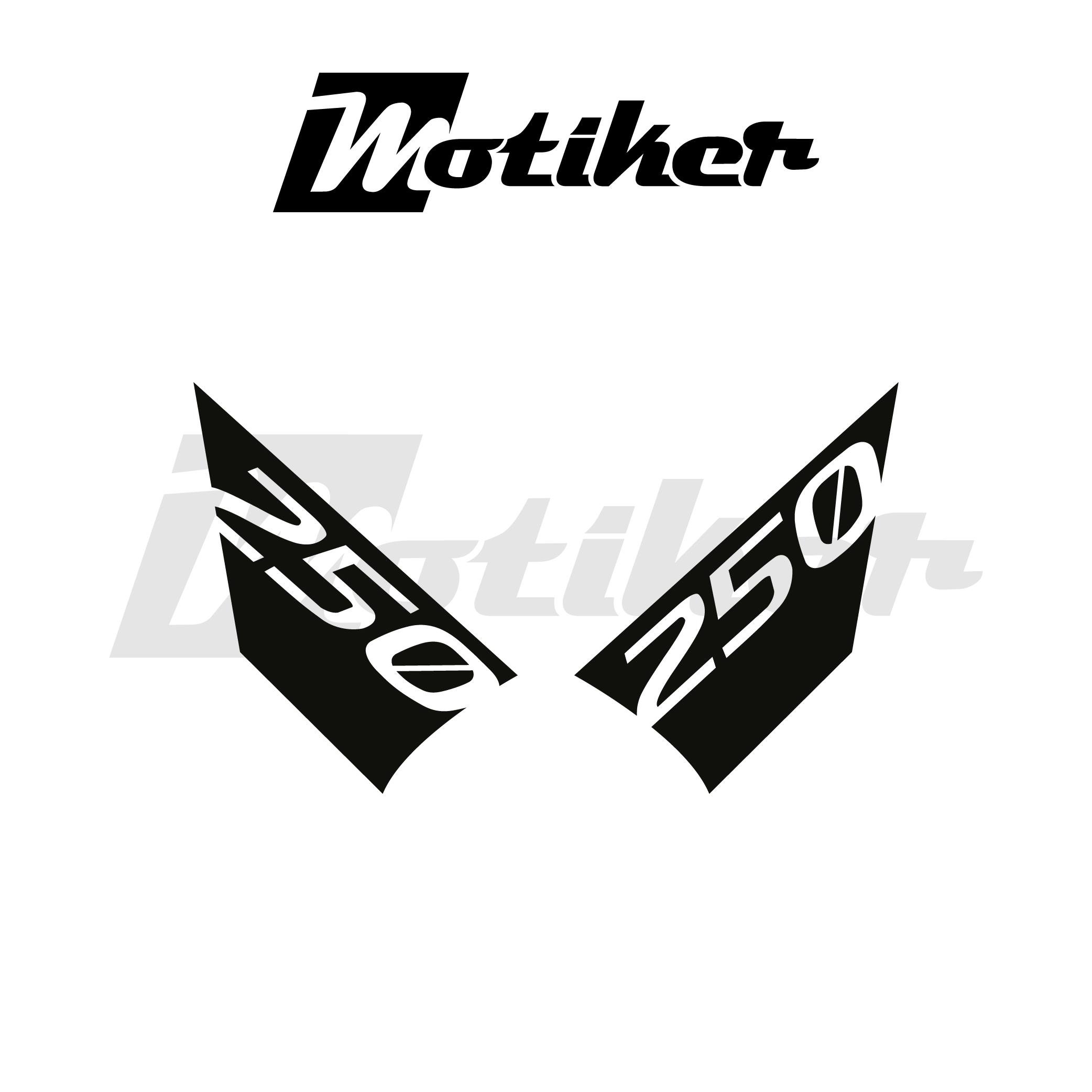 250SRCFMOTO 250SR ARKA KUYRUK STICKER MODEL 1 SİYAH RENK