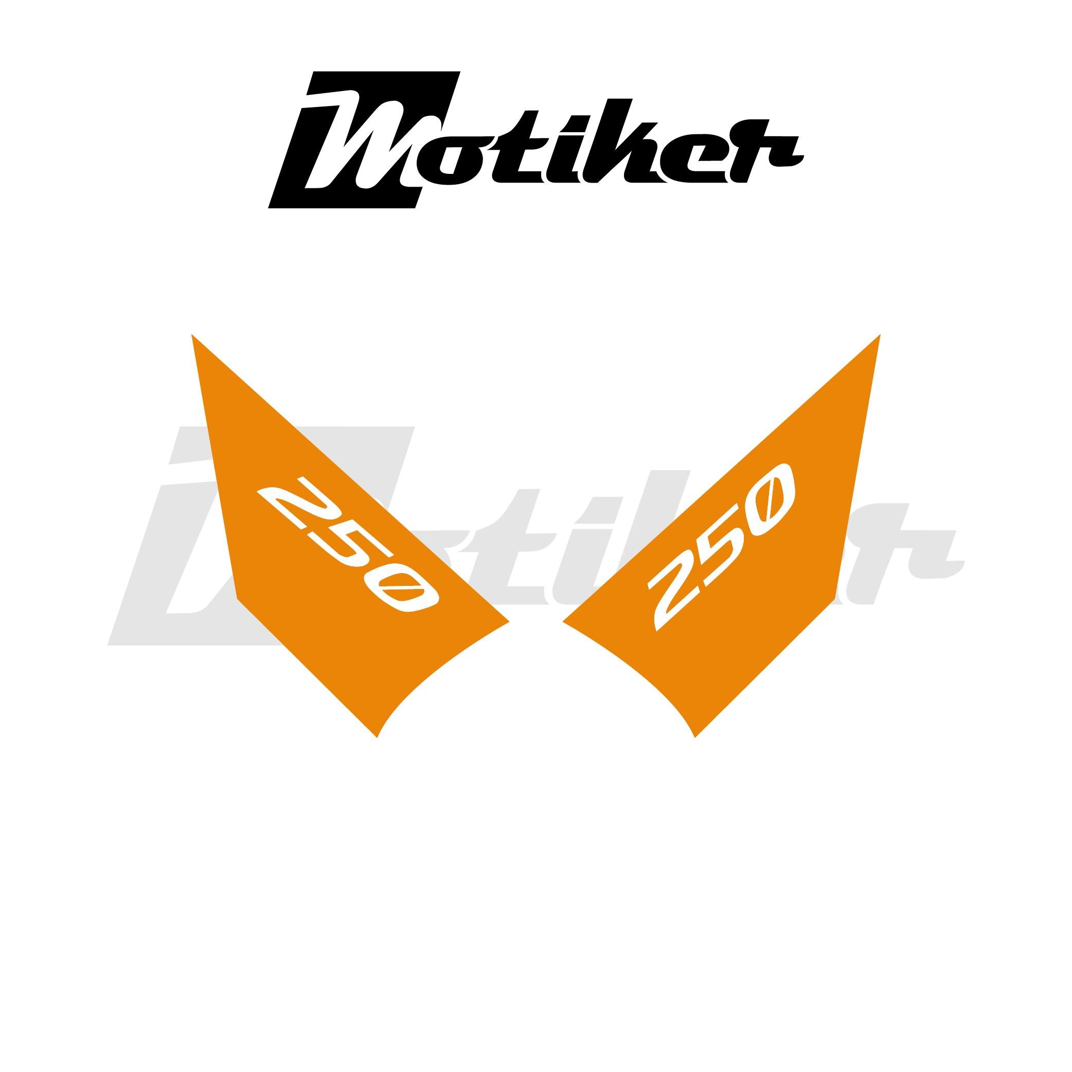 250SRCFMOTO 250SR ARKA KUYRUK STICKER MODEL 2 TURUNCU RENK