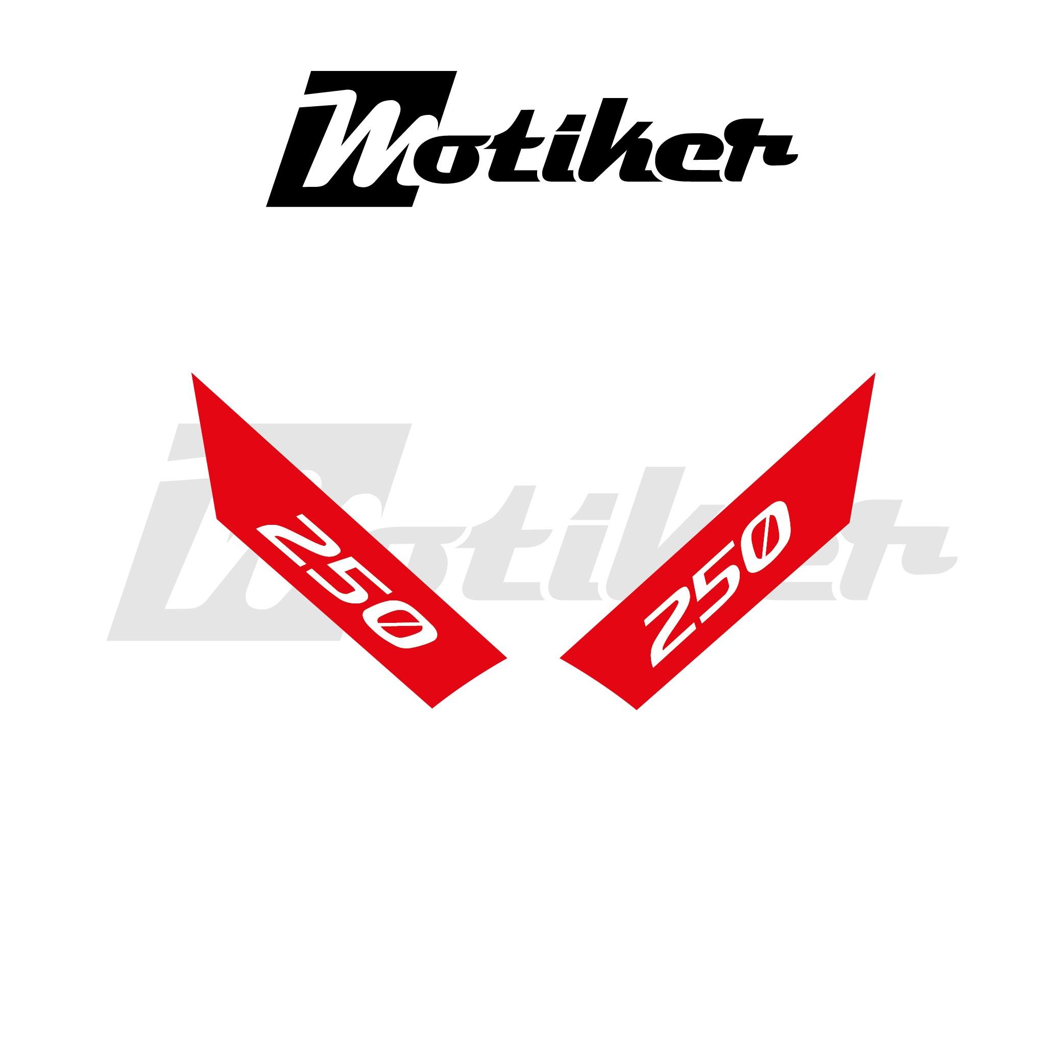 250SRCFMOTO 250SR ARKA KUYRUK STICKER MODEL 3 KIRMIZI RENK