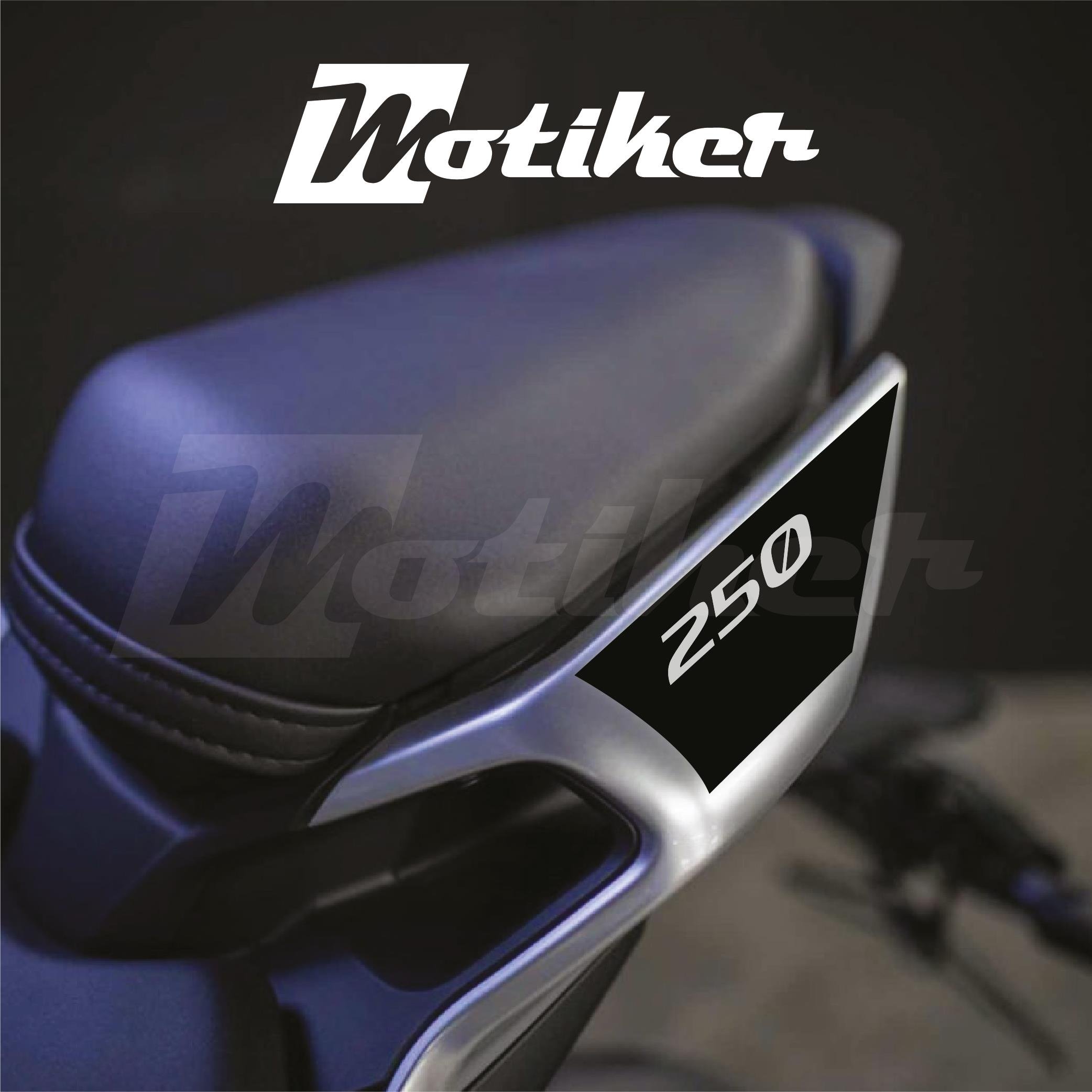 250SRCFMOTO 250SR ARKA KUYRUK STICKER MODEL 2 SİYAH RENK