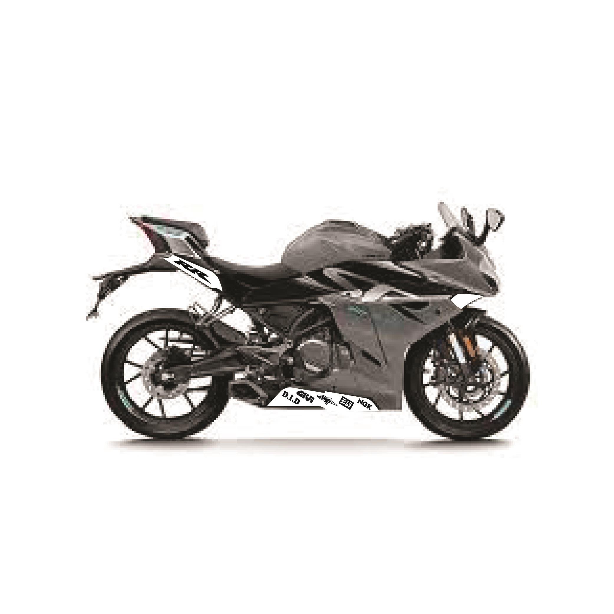 CFMOTO 250SR BEYAZ 3 PARÇA MODEL MOTOSIKLET STICKER ETIKET MODELI 