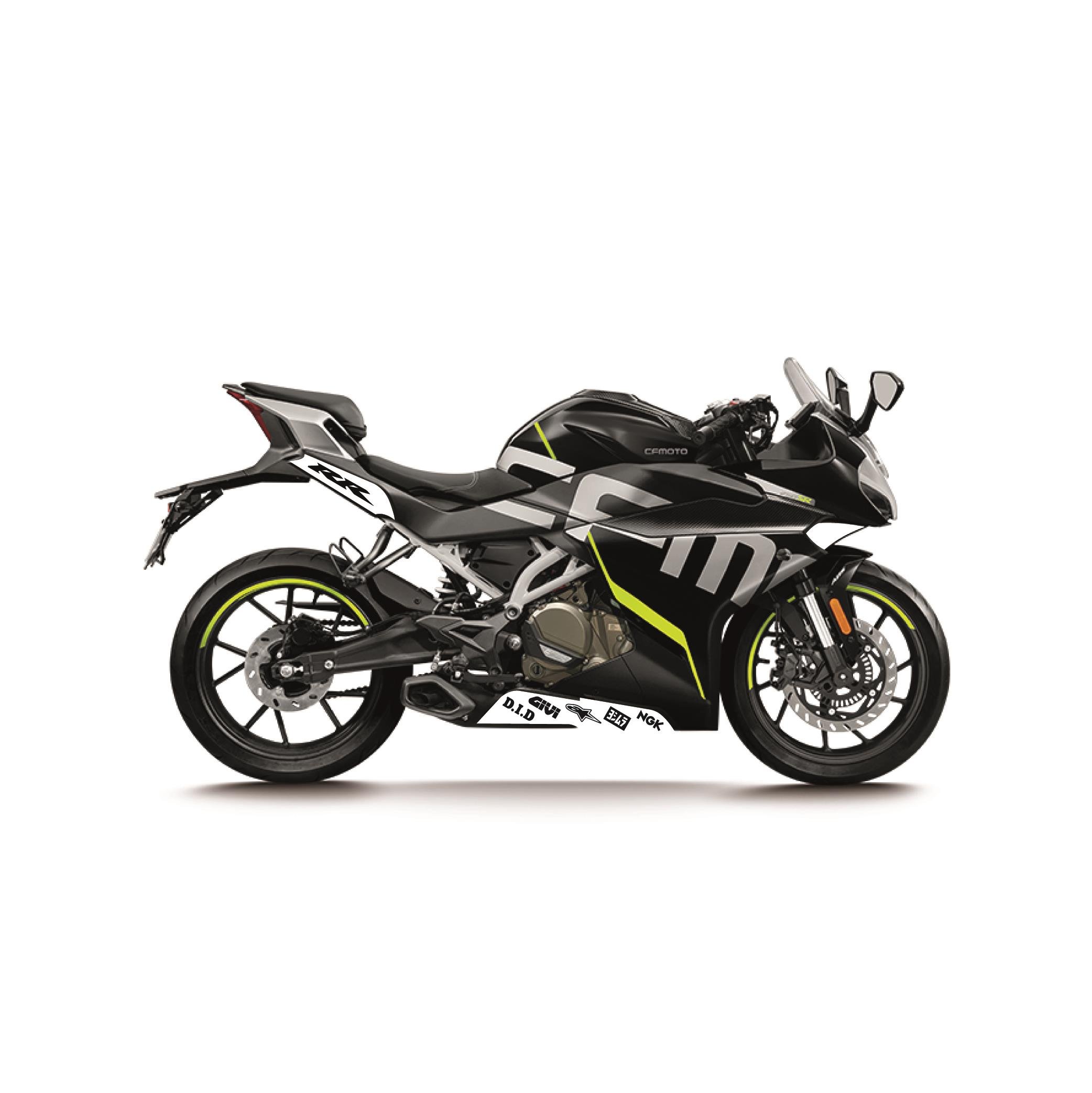 CFMOTO 250SR BEYAZ 3 PARÇA MODEL MOTOSIKLET STICKER ETIKET MODELI 