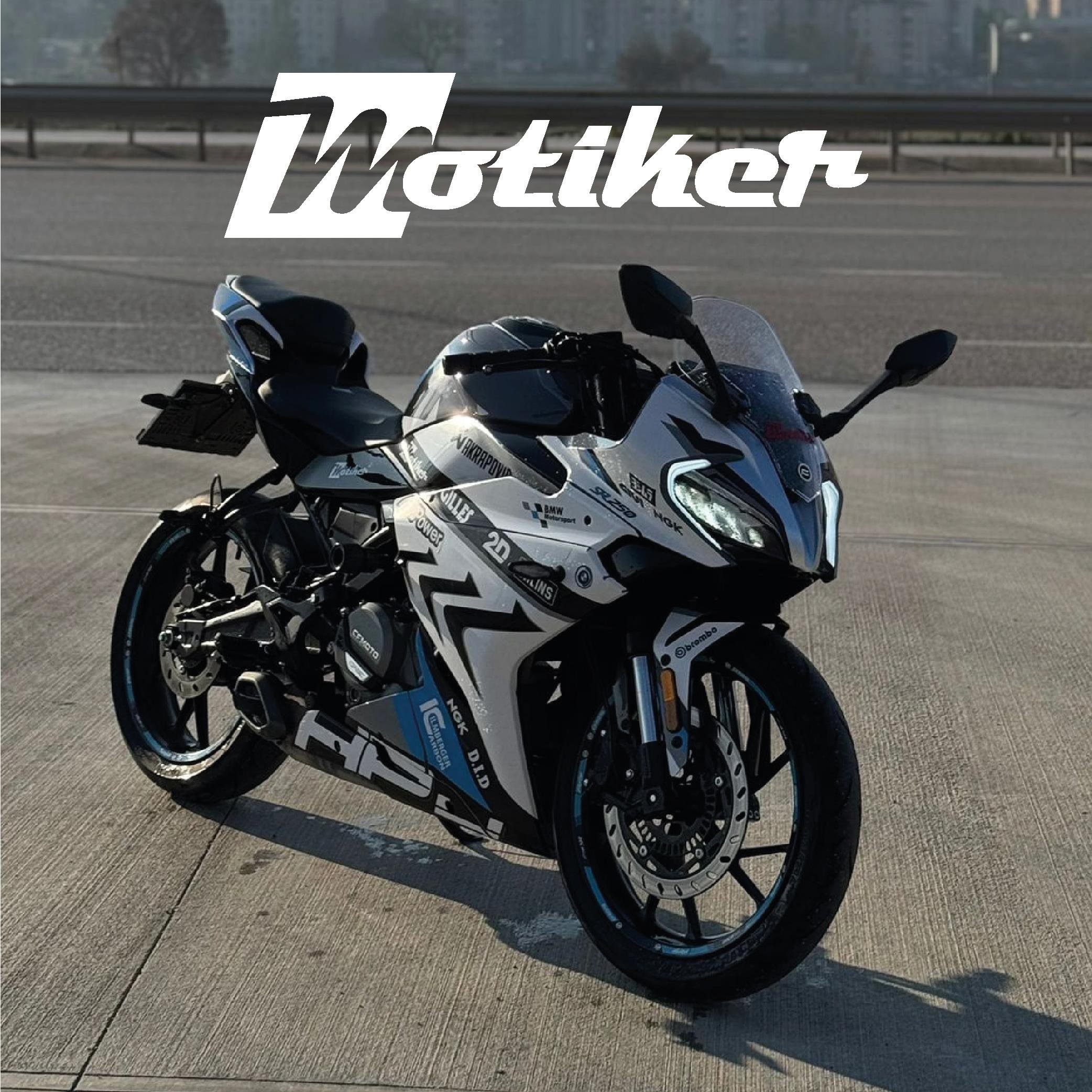 250SRCFMOTO 250SR BMW HP4 MODEL PARCALI MOTOSIKLET KAPLAMA STICKER ETIKET MODELI RENK 5