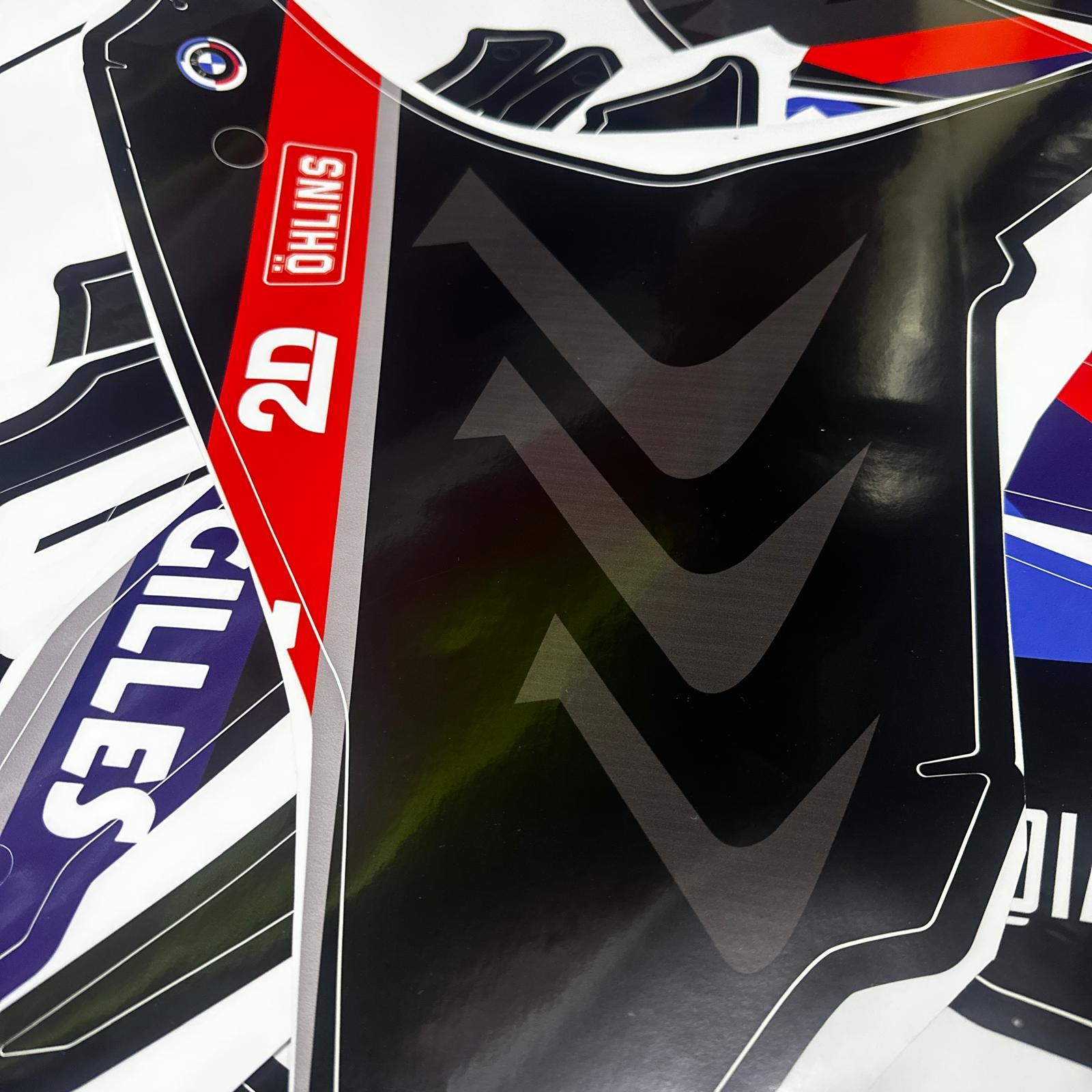 250SRCFMOTO 250SR BMW HP4 MODEL PARCALI MOTOSIKLET KAPLAMA STICKER ETIKET MODELI SIYAH RENK