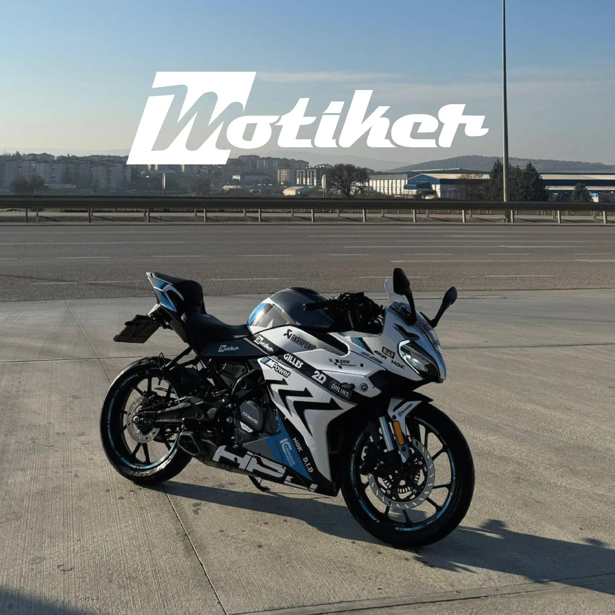 250SRCFMOTO 250SR BMW HP4 MODEL PARCALI MOTOSIKLET KAPLAMA STICKER ETIKET MODELI RENK 5