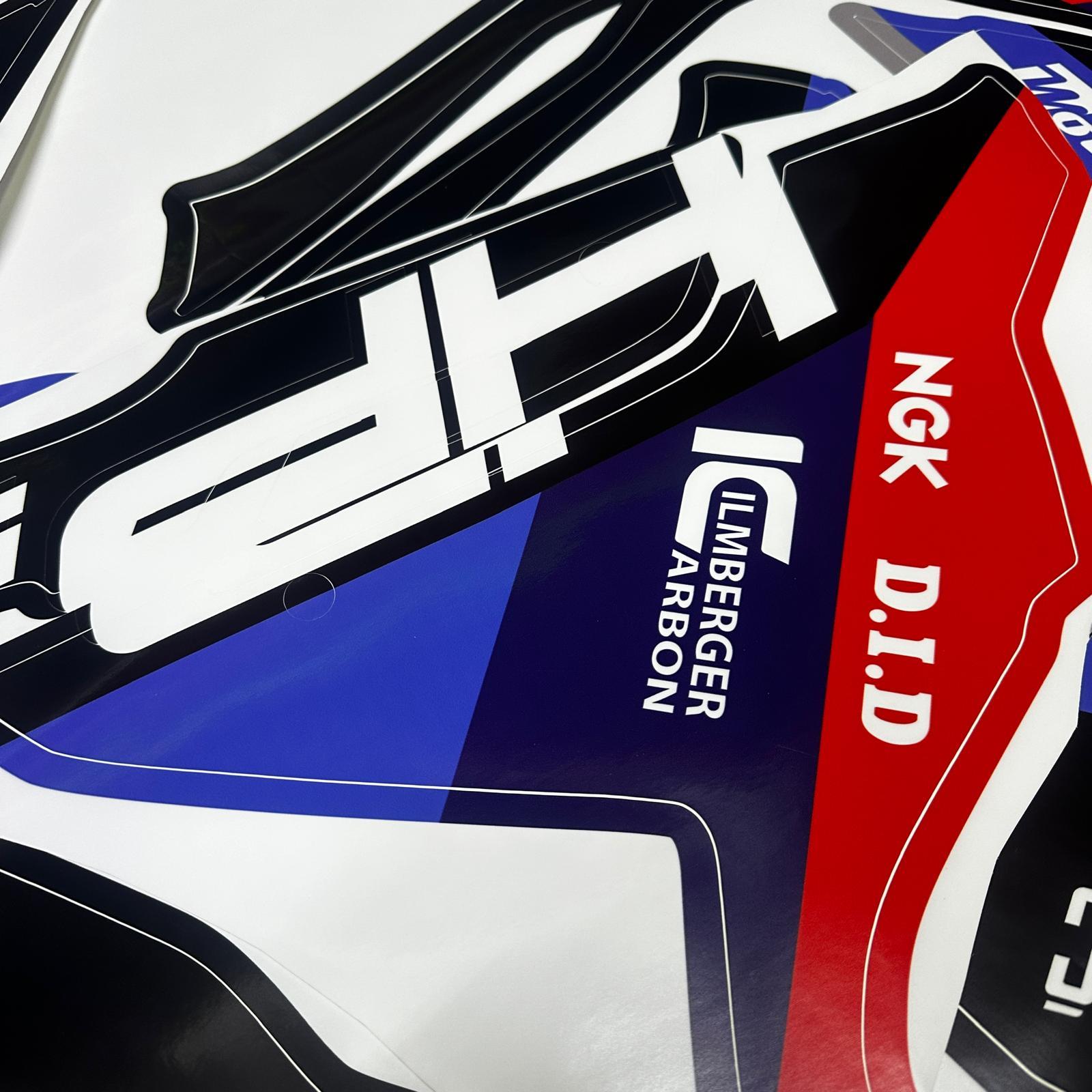 250SRCFMOTO 250SR BMW HP4 MODEL PARCALI MOTOSIKLET KAPLAMA STICKER ETIKET MODELI SIYAH RENK