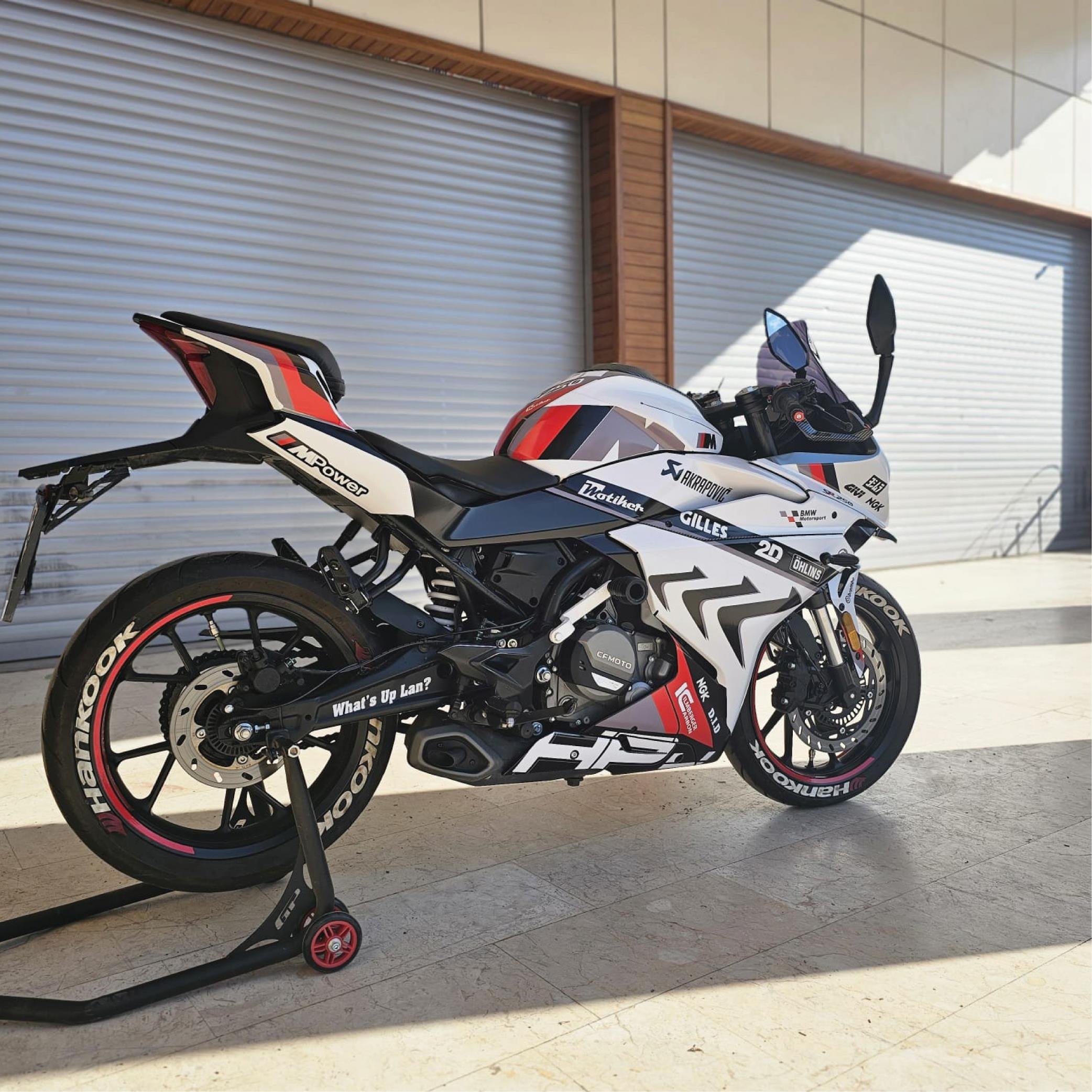 250SRCFMOTO 250SR BMW HP4 MODEL PARCALI MOTOSIKLET KAPLAMA STICKER ETIKET MODELI RENK 4