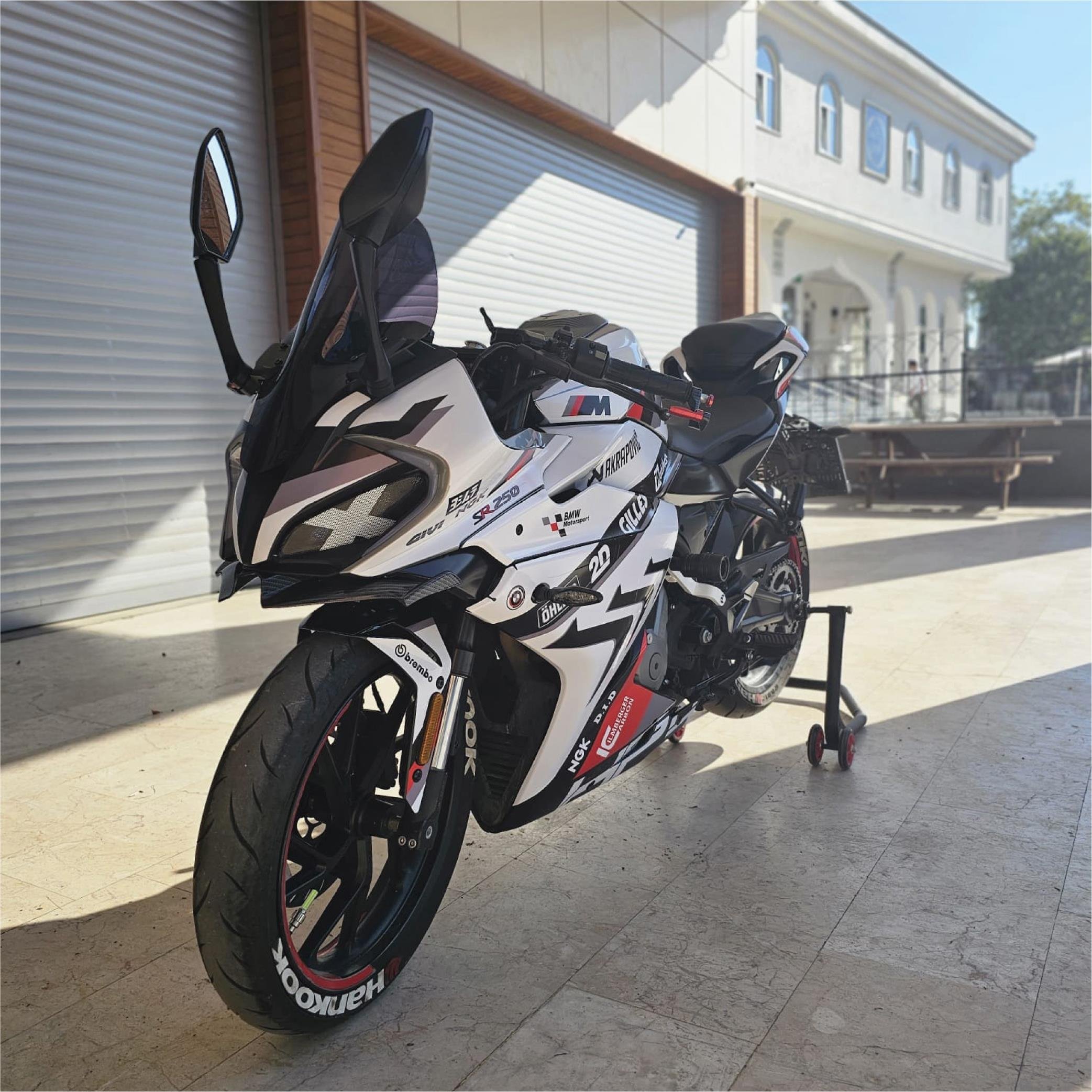 250SRCFMOTO 250SR BMW HP4 MODEL PARCALI MOTOSIKLET KAPLAMA STICKER ETIKET MODELI RENK 4