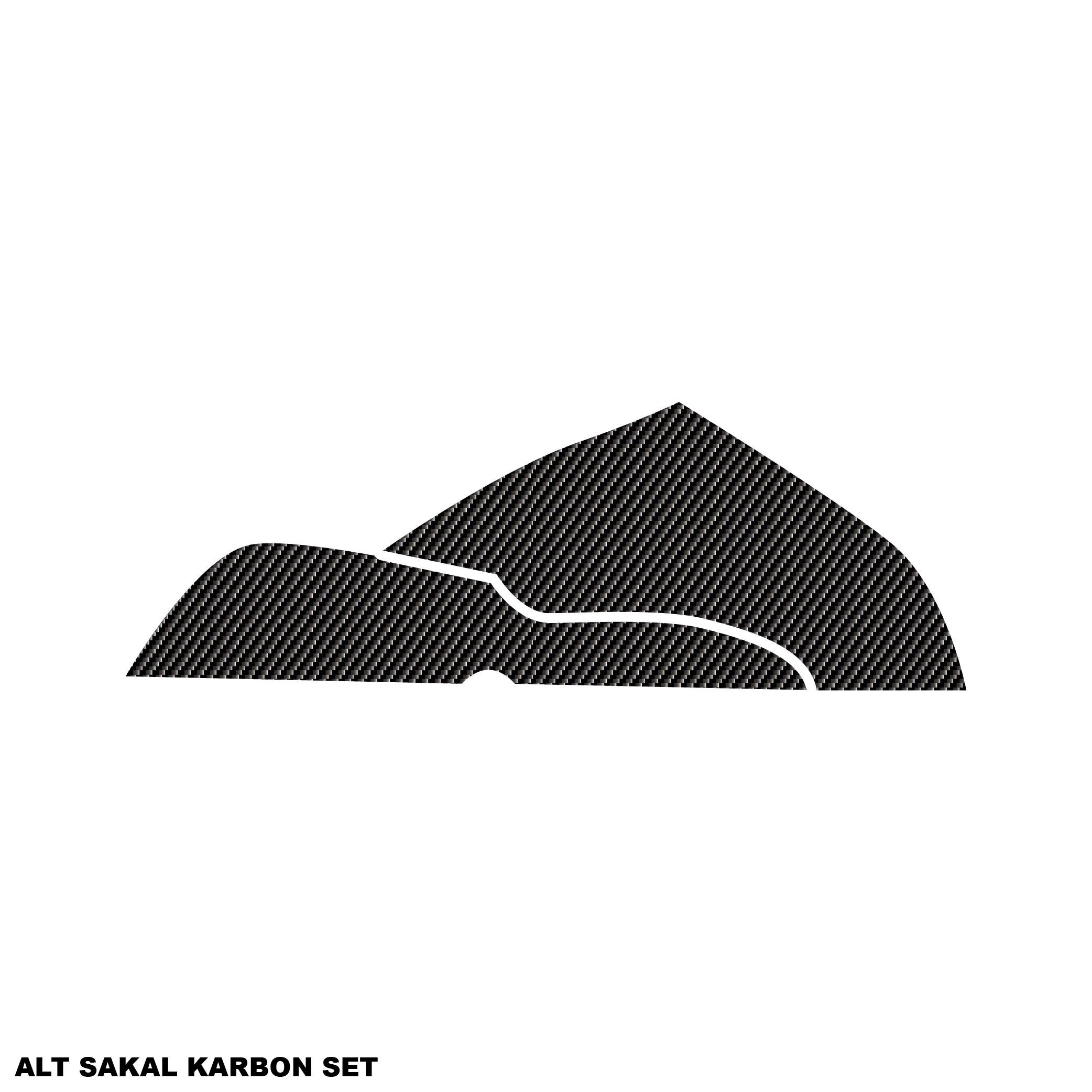 250SRCFMOTO 250SR KARBON STICKER SET ALT SAKAL PARÇALI KAPLAMA ETİKET MODELİ