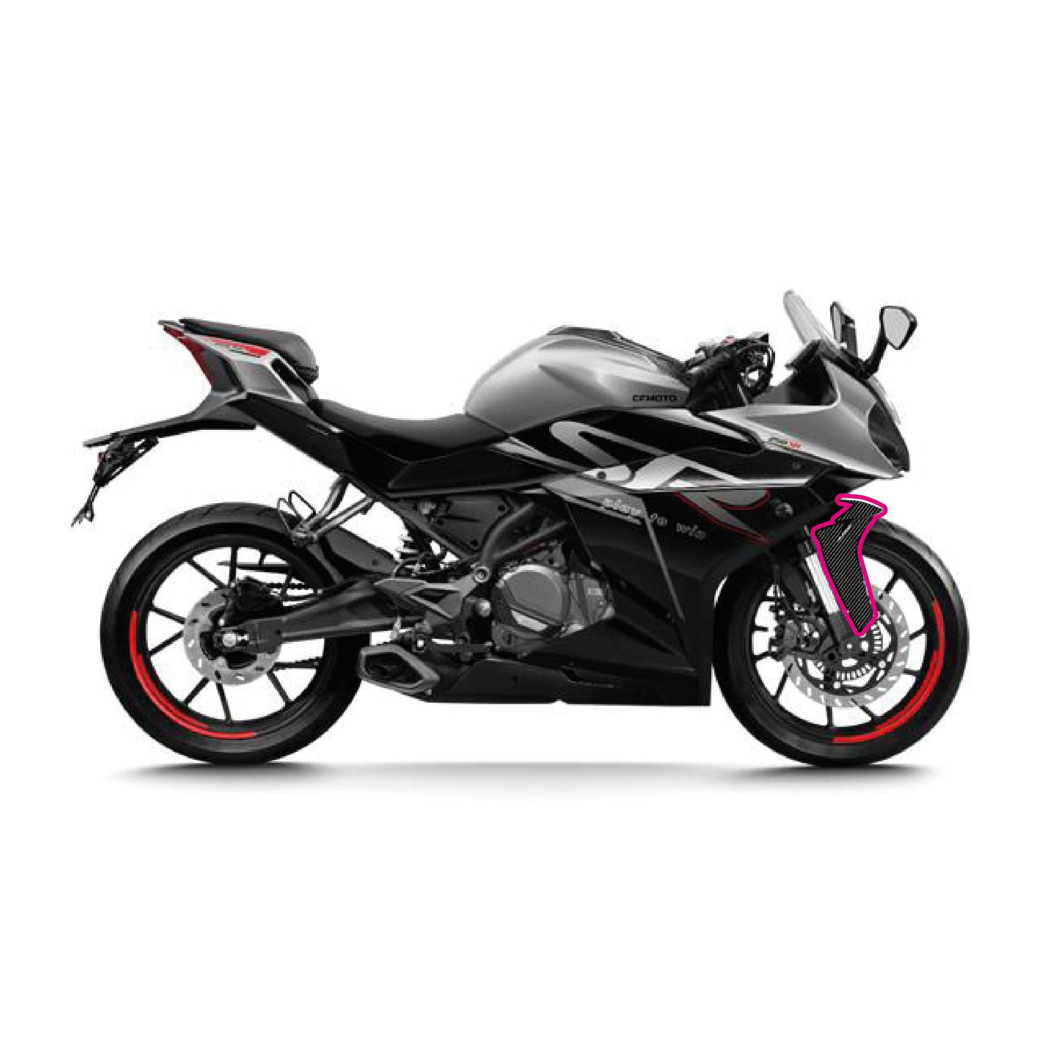 250SRCFMOTO 250SR KARBON STICKER SET ÖN ÇAMURLUK VE YAN PARÇALI KAPLAMA ETİKET MODELİ