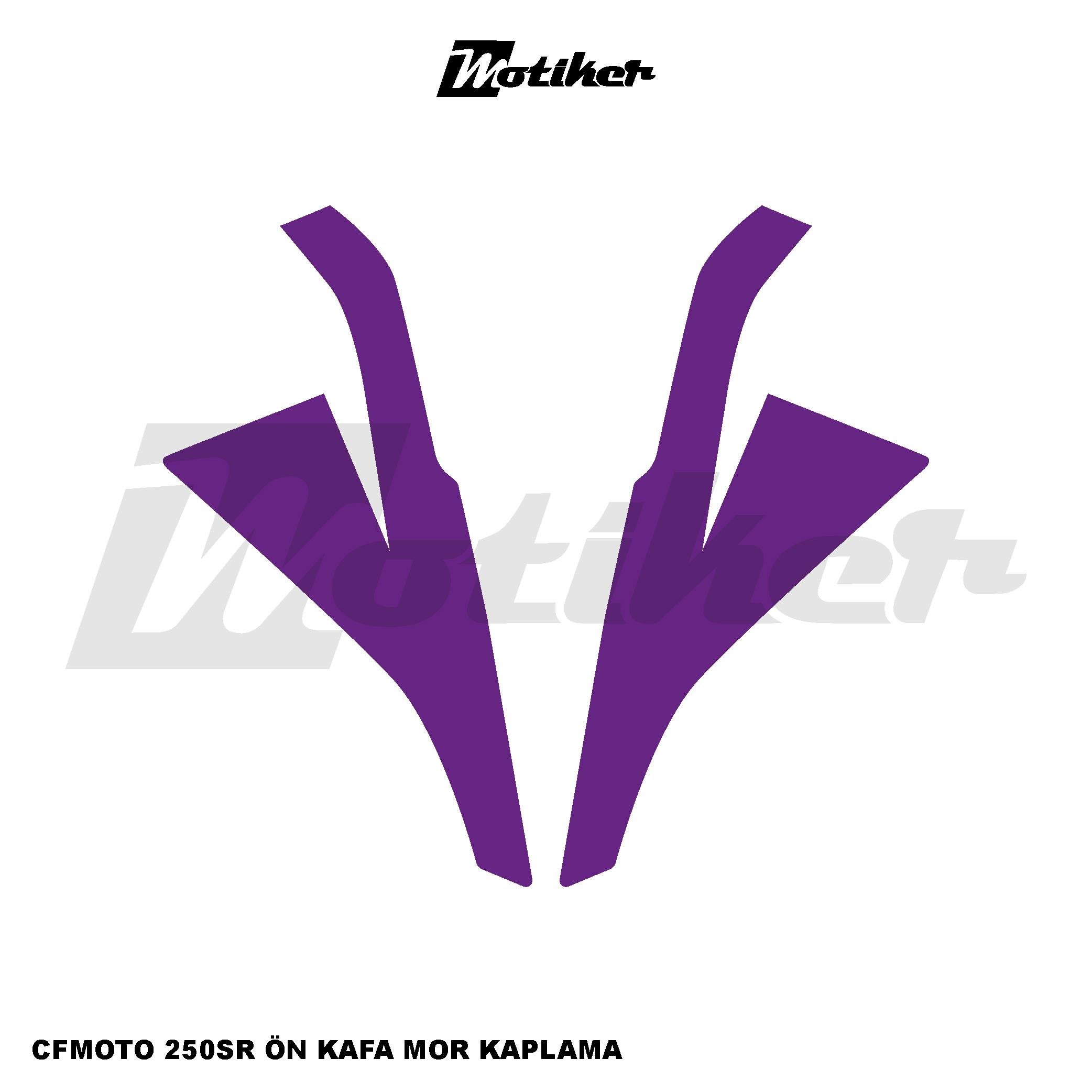 250SRCFMOTO 250SR Ön Kafa Kaplama Modeli Mor Renk  
