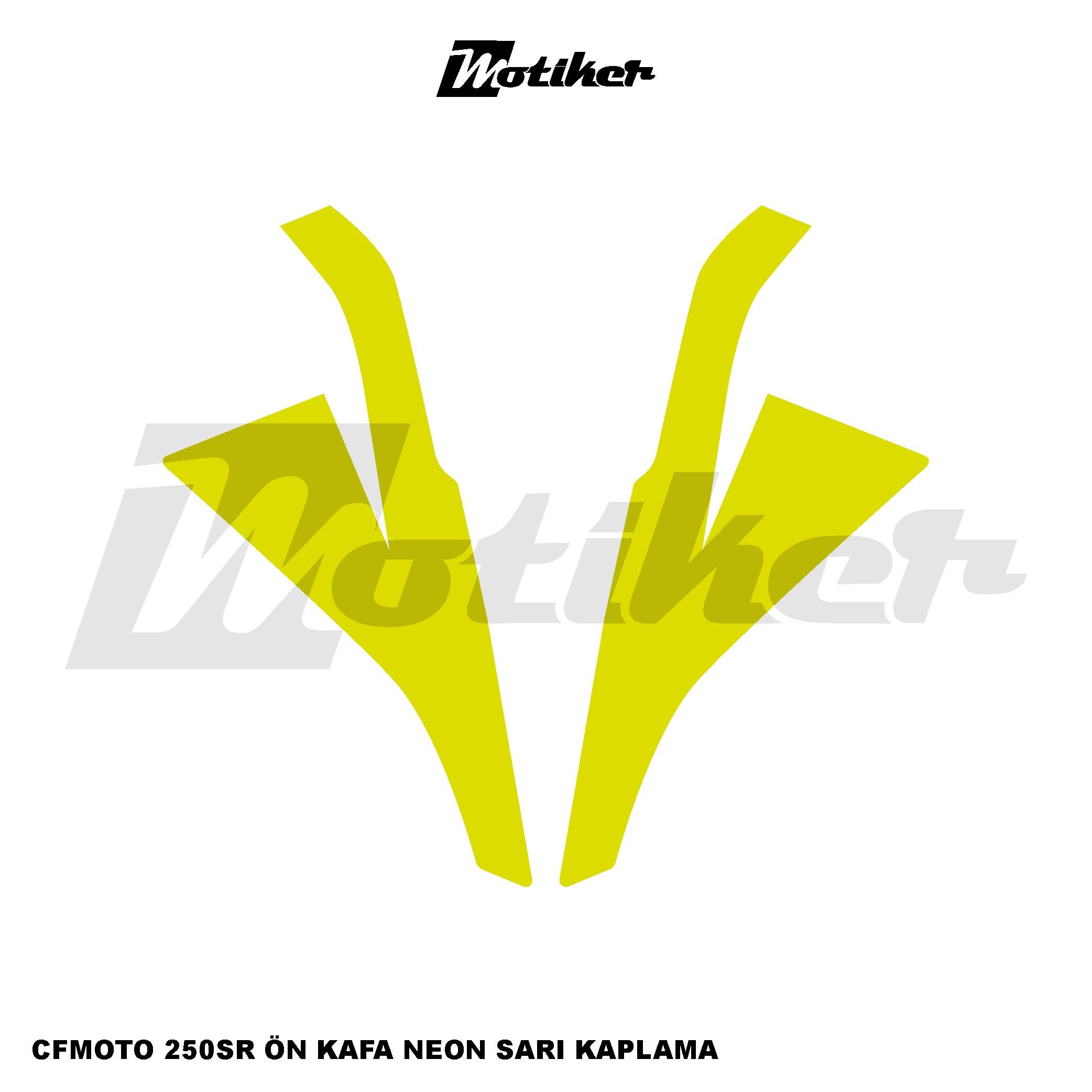 250SRCFMOTO 250SR Ön Kafa Kaplama Modeli Neon Sarı Renk  