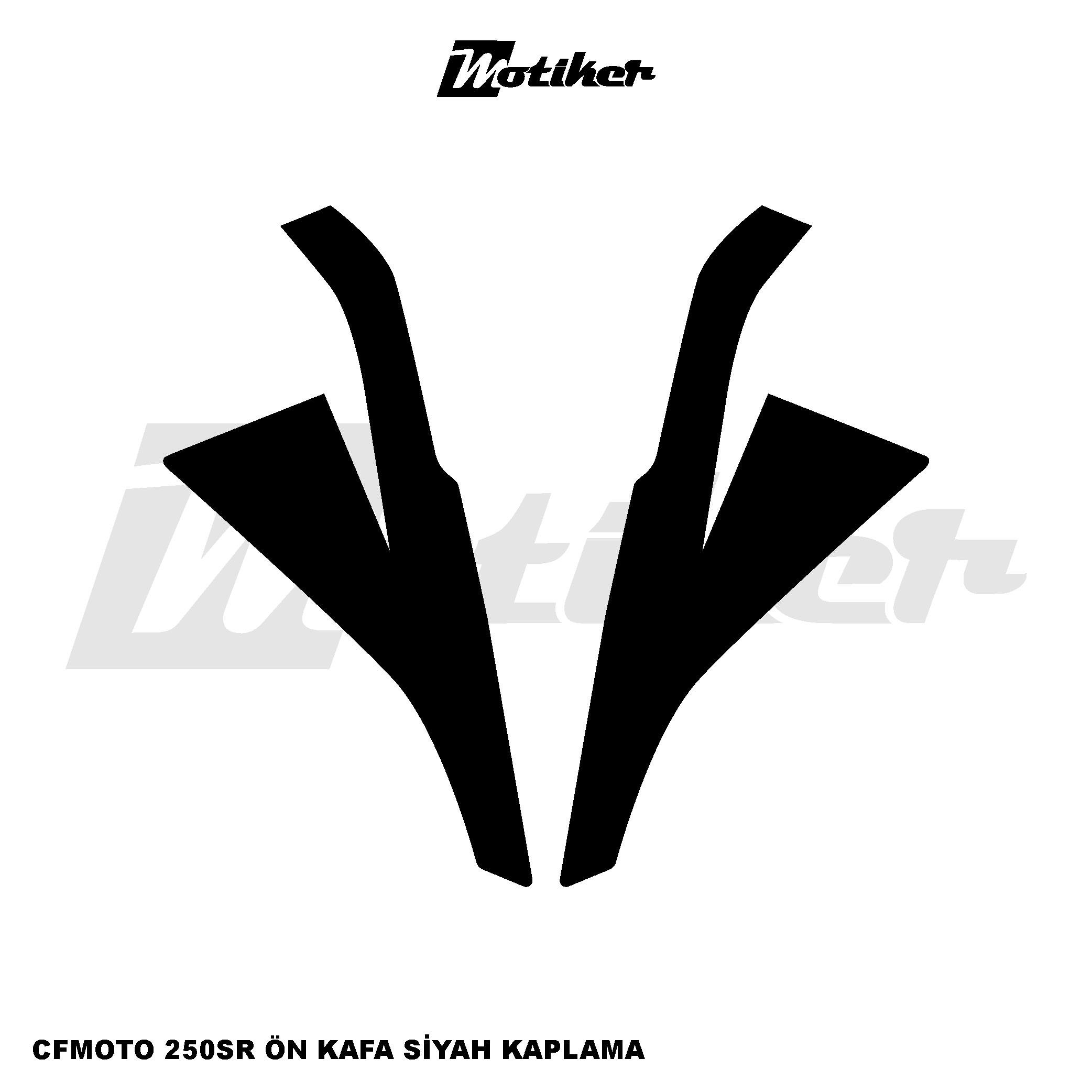 250SRCFMOTO 250SR Ön Kafa Kaplama Modeli Siyah Renk  