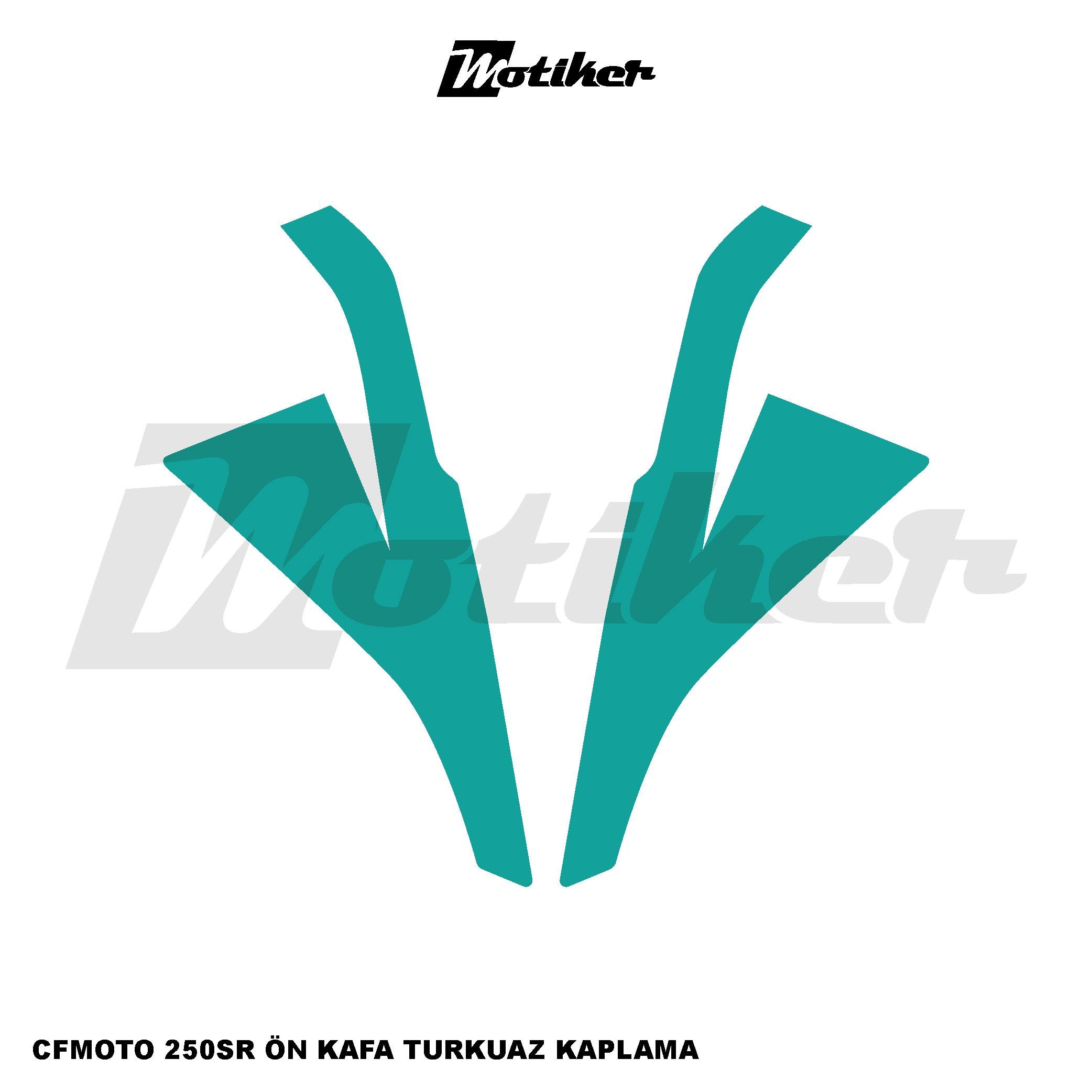 250SRCFMOTO 250SR Ön Kafa Kaplama Modeli Turkuaz Renk  