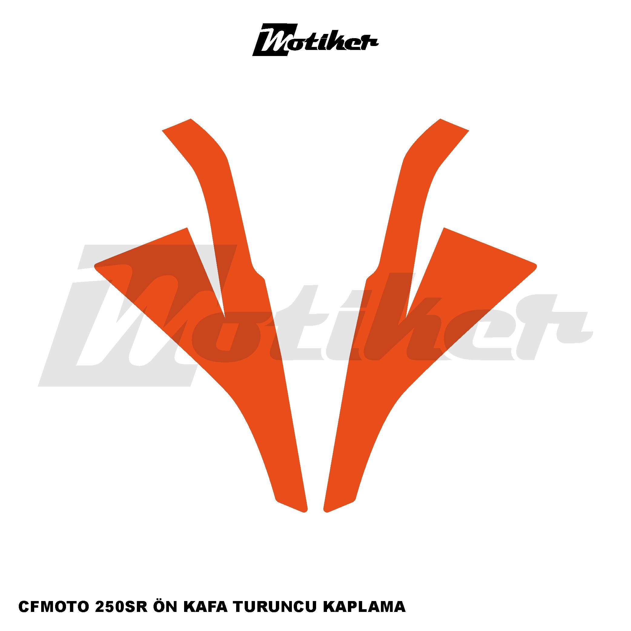 250SRCFMOTO 250SR Ön Kafa Kaplama Modeli Turuncu Renk  