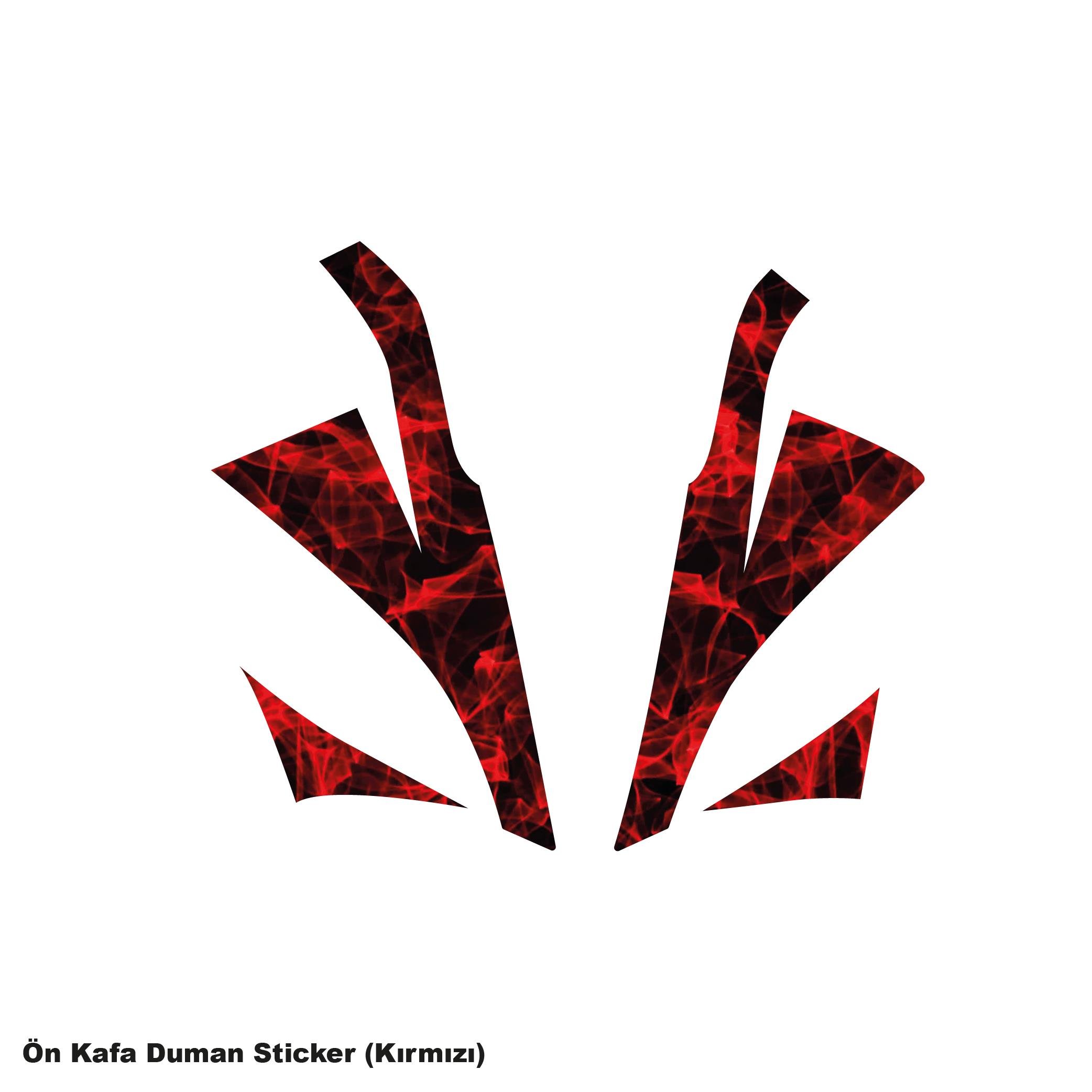 250SRCFMOTO 250SR ÖN KAFA KIRMIZI DUMAN PARÇALI KAPLAMA STICKER ETİKET MODELİ