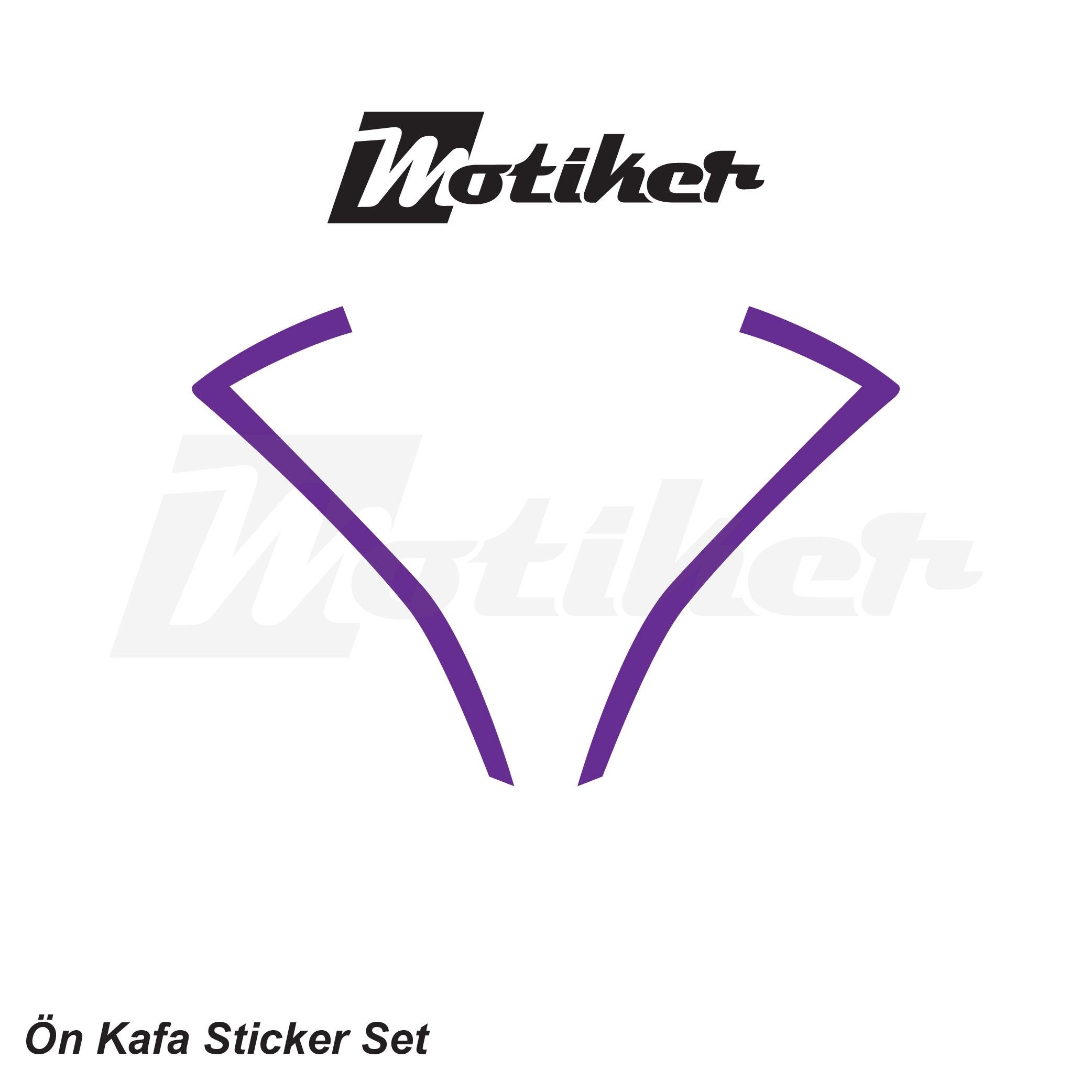 250SRCFMOTO 250SR Ön Kafa Sticker Etiket Modeli Mor