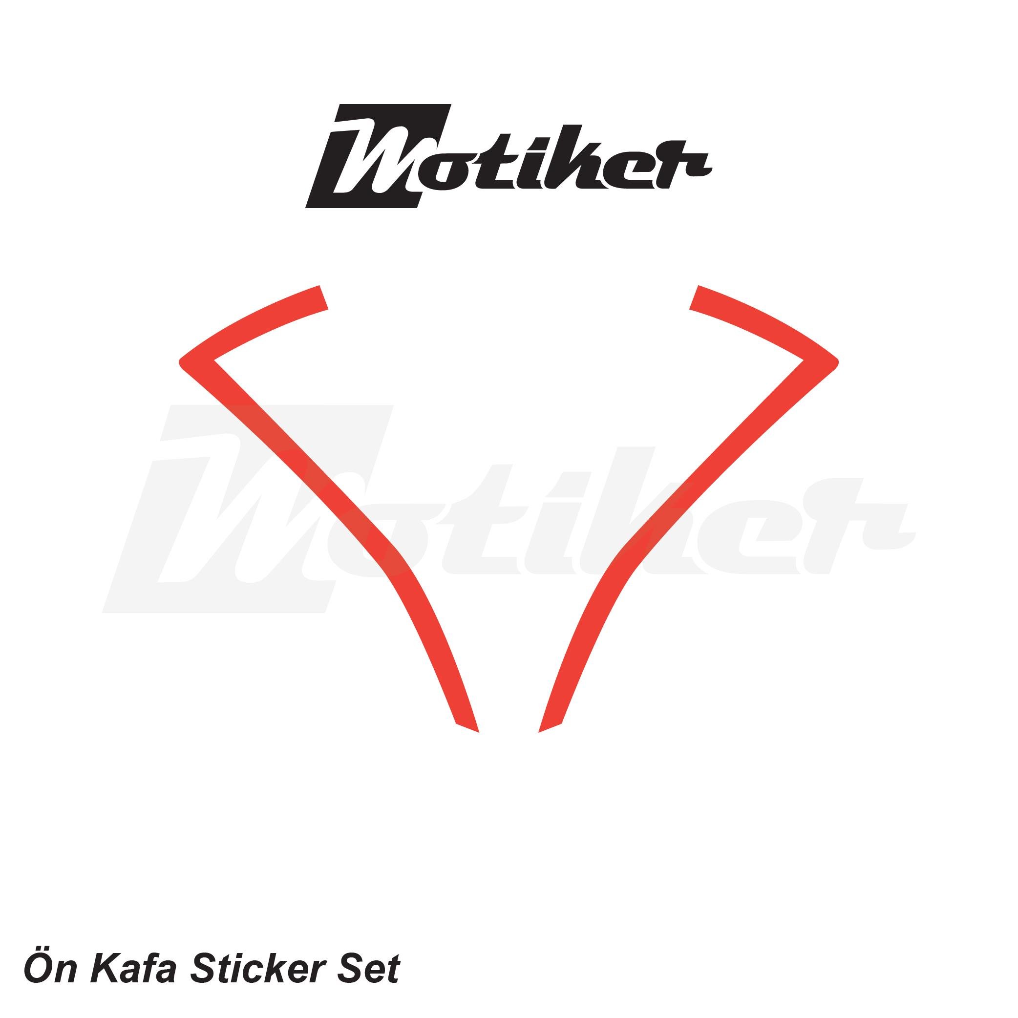 250SRCFMOTO 250SR Ön Kafa Sticker Etiket Modeli Neon Turuncu