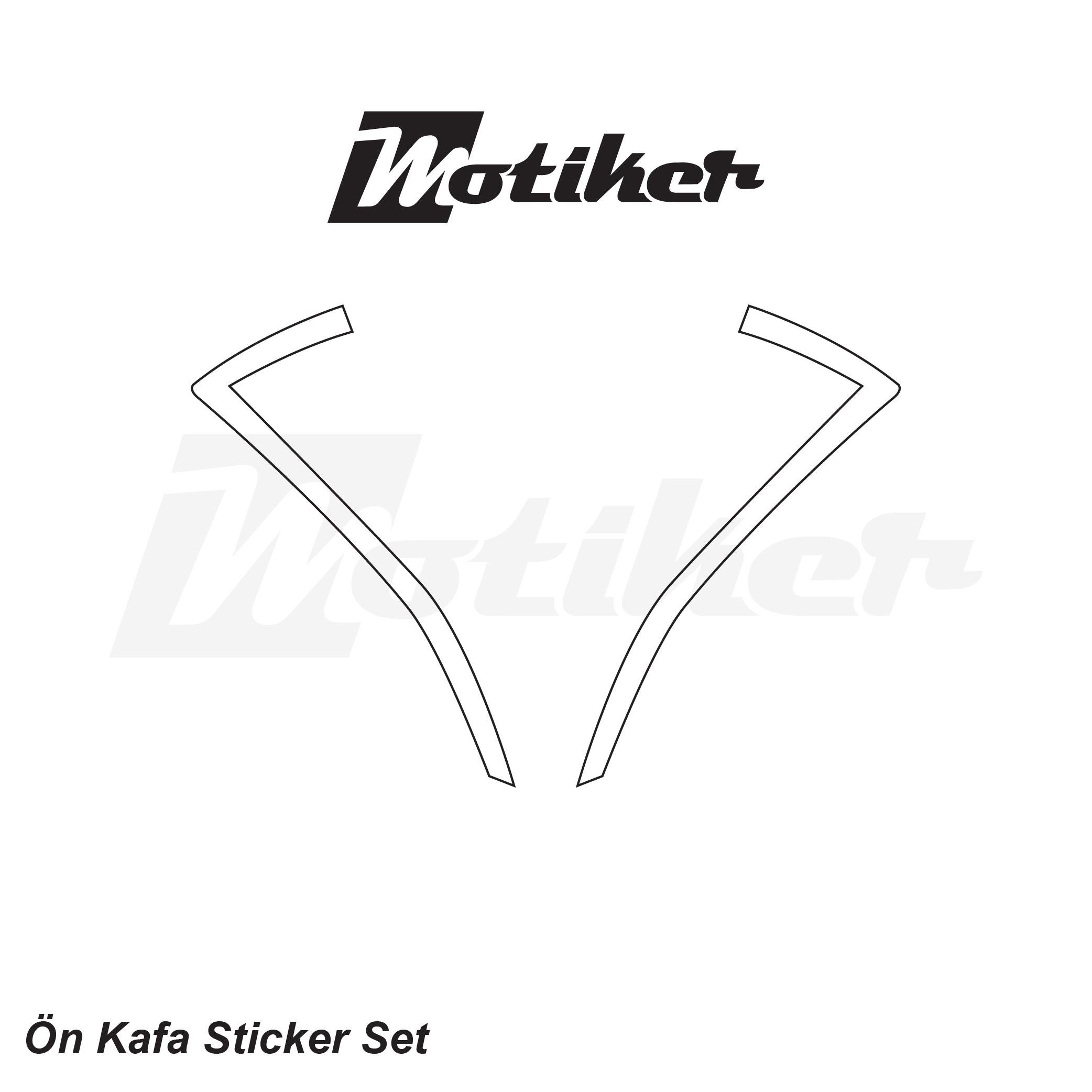 250SRCFMOTO 250SR Ön Kafa Sticker Etiket Modeli Beyaz