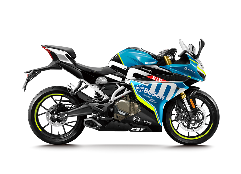 CFMOTO 250SR Orijinal Tasarım Motosiklet Sticker Etiket Modeli Mavi Neon
